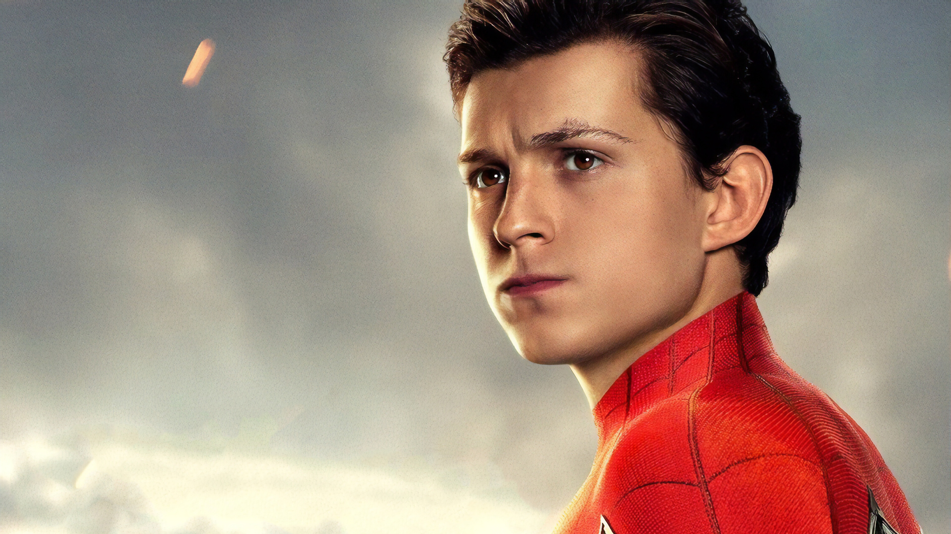 Tom Holland: Made his film debut in the disaster drama The Impossible (2012) as Lucas, Spider-Man. 3840x2160 4K Background.