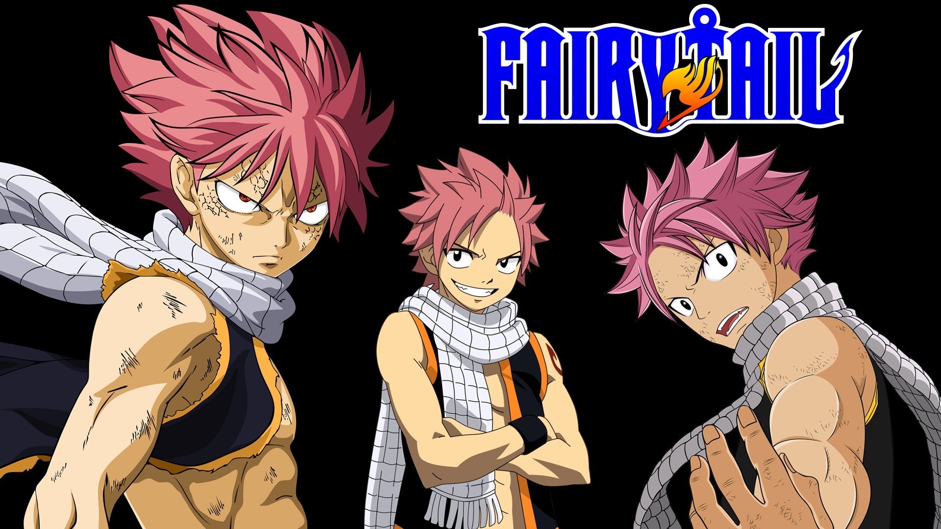 Natsu (Fairy Tail): Ranked second in a popularity poll published in the 26th issue of Weekly Shonen Magazine. 1920x1080 Full HD Background.