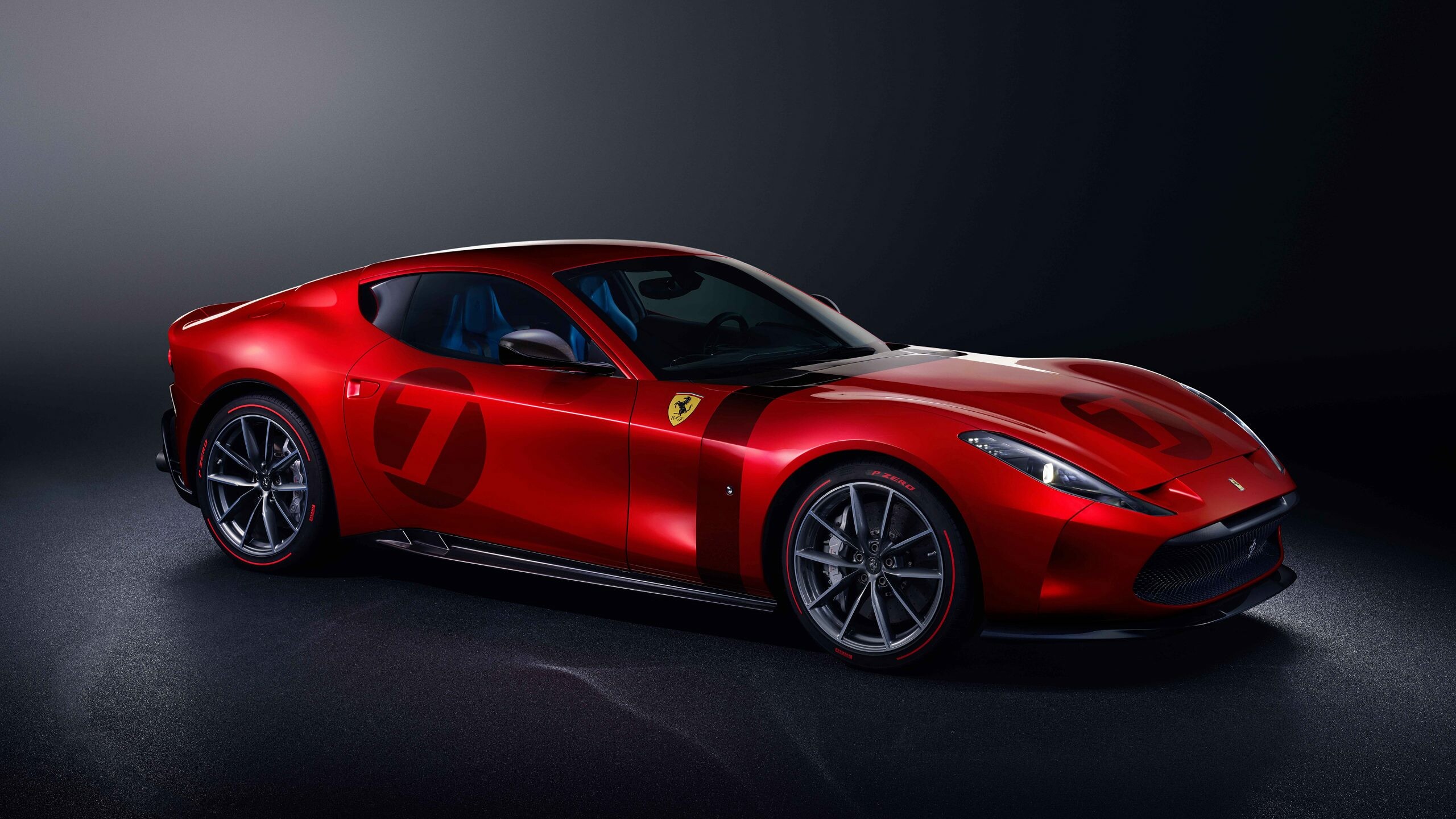 Ferrari: Omologata, The 10th front-engined, V12-powered one-of-a-kind car, 2020. 2560x1440 HD Wallpaper.
