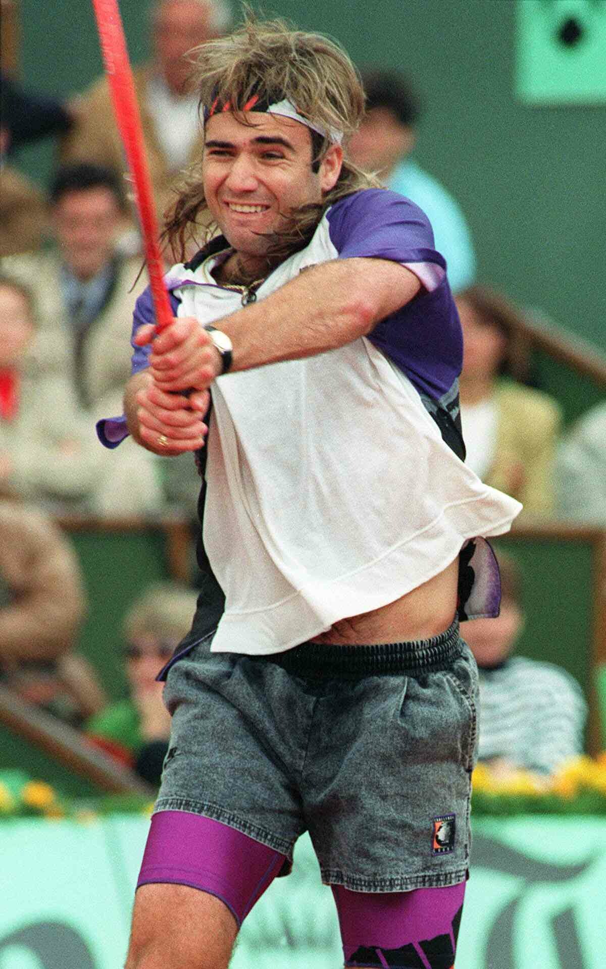 Andre Agassi: He remains the most recent American man to win the Australian Open (in 2003). 1200x1920 HD Background.