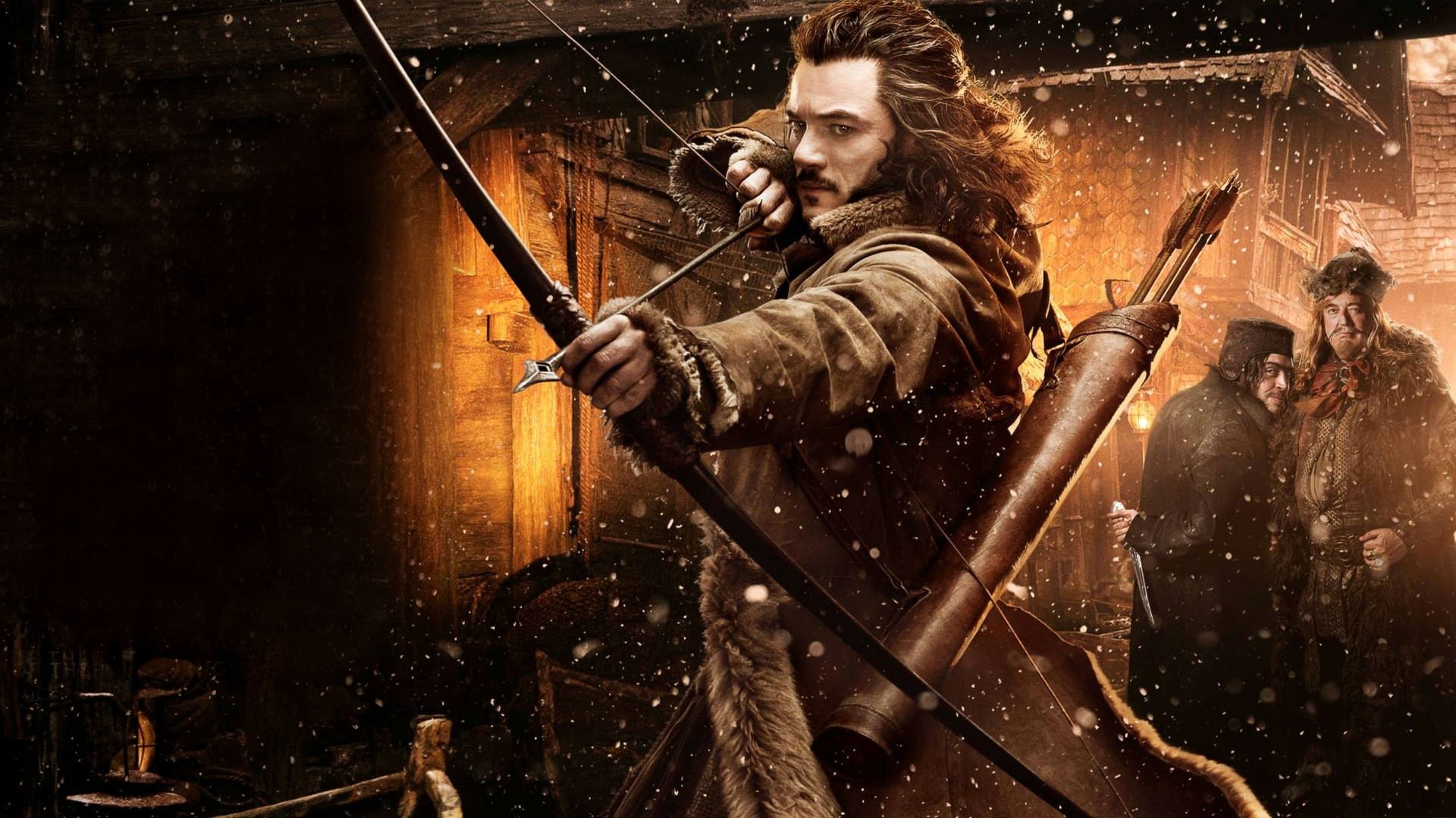 Lord of the Rings, The Hobbit, Bow and arrow, Luke Evans' Bard, 1920x1080 Full HD Desktop