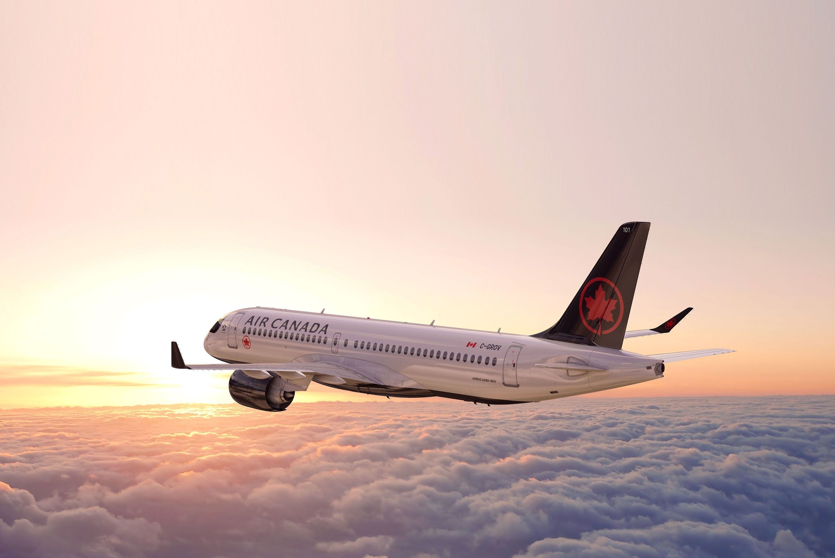 Airbus A220, Air Canada wallpapers, Airline backgrounds, Favourite destinations, 2700x1810 HD Desktop