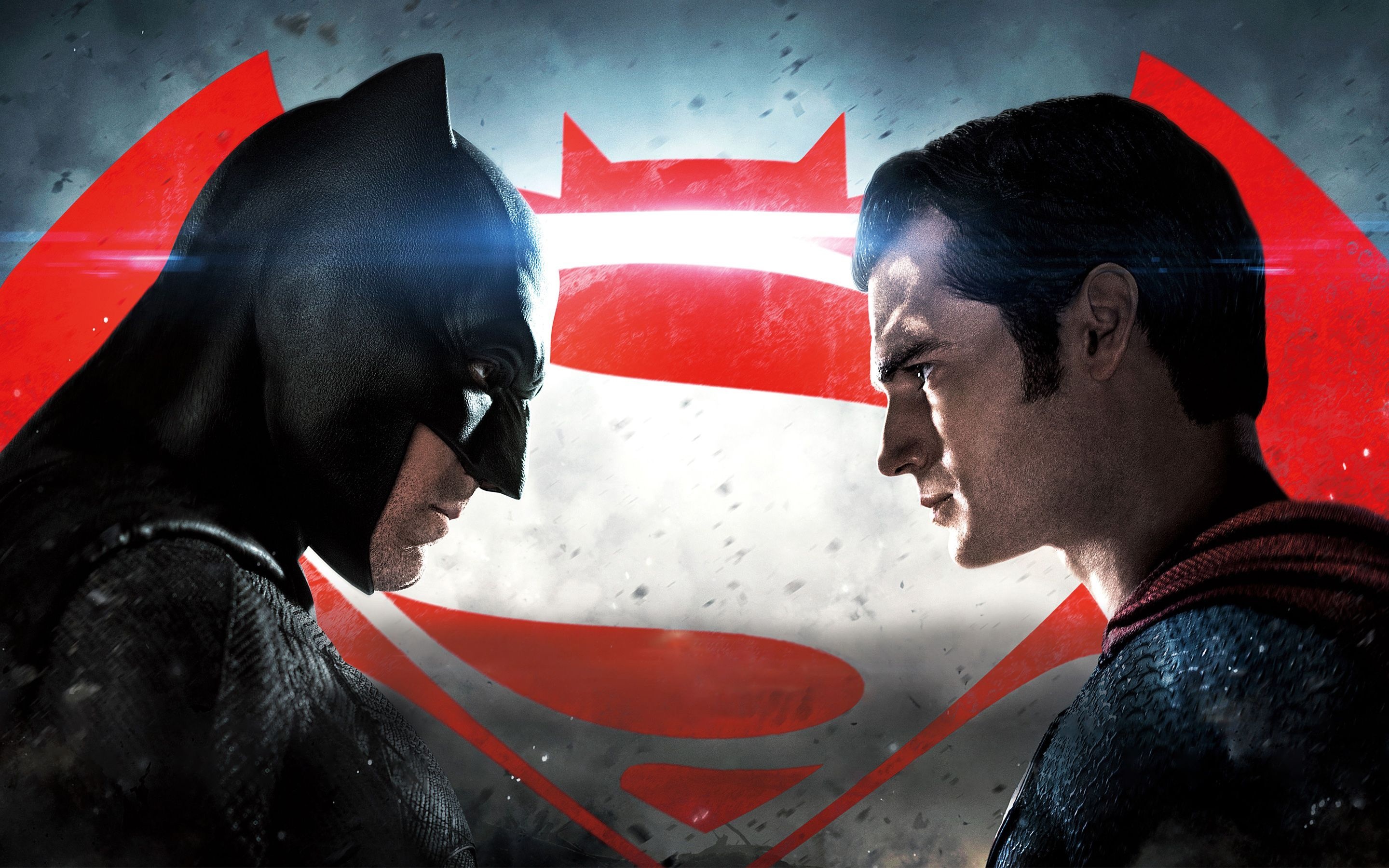 Batman v Superman, Clash of titans, Epic showdown, DC Comics, 2880x1800 HD Desktop
