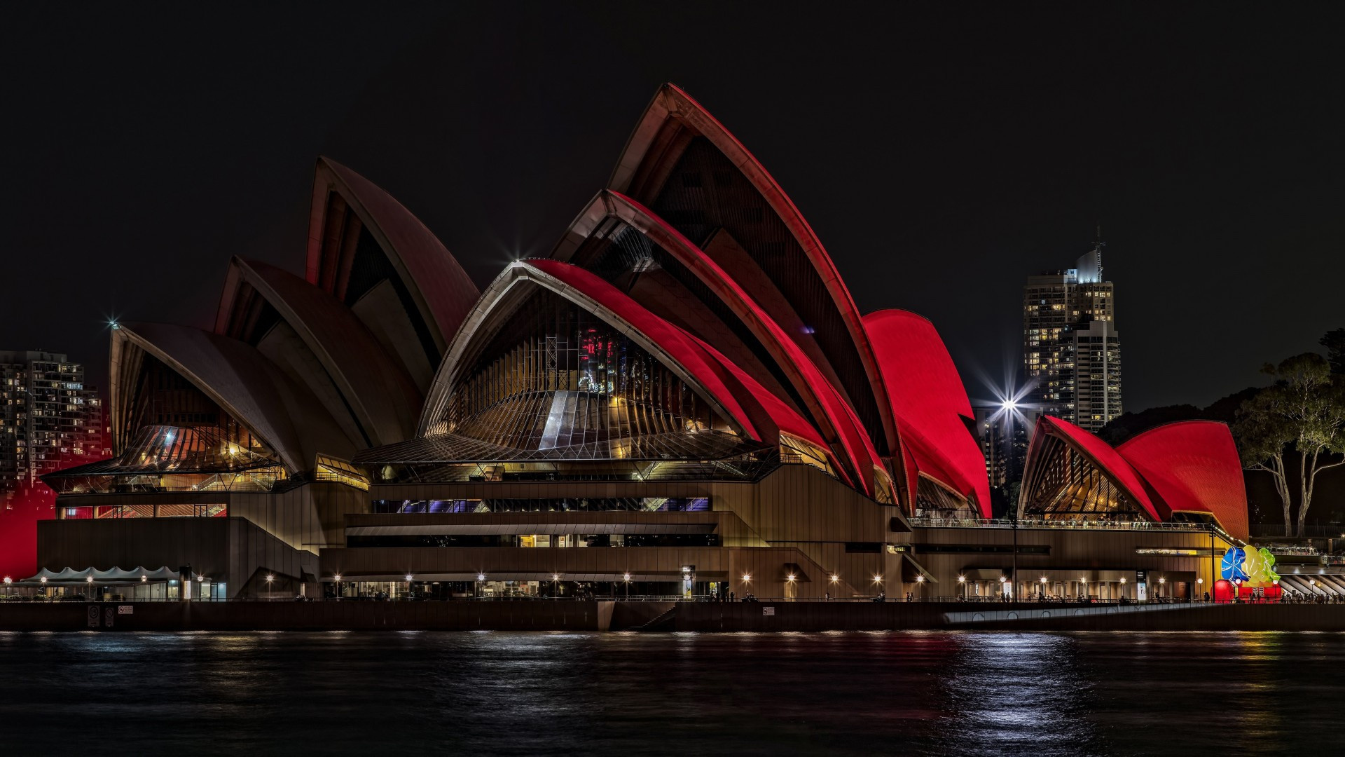 Sydney: Australia, Opera House, a finalist in the New7Wonders of the World campaign list. 1920x1080 Full HD Background.