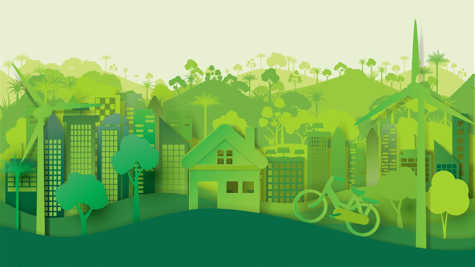 Go Green: Eco-friendly lifestyles, Biodegradable products, Eco-conscious practices. 1920x1080 Full HD Wallpaper.