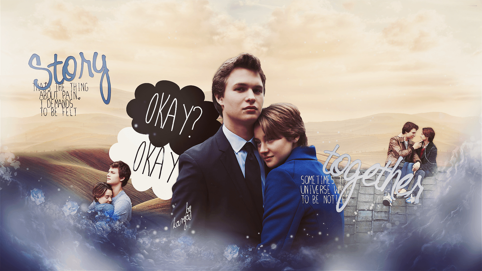 The Fault in Our Stars, Heartwarming story, Young love, Emotional rollercoaster, 1920x1080 Full HD Desktop