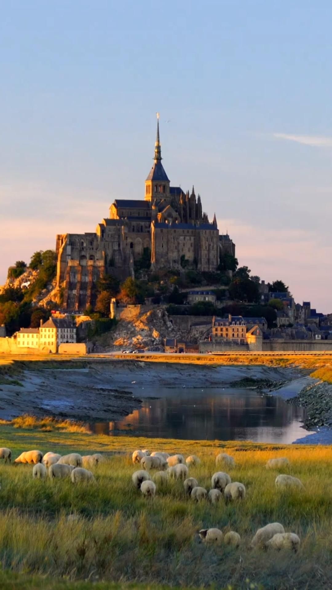 Mont Saint Michel, Wanderlust destinations, Beautiful places, Travel inspiration, 1080x1920 Full HD Phone