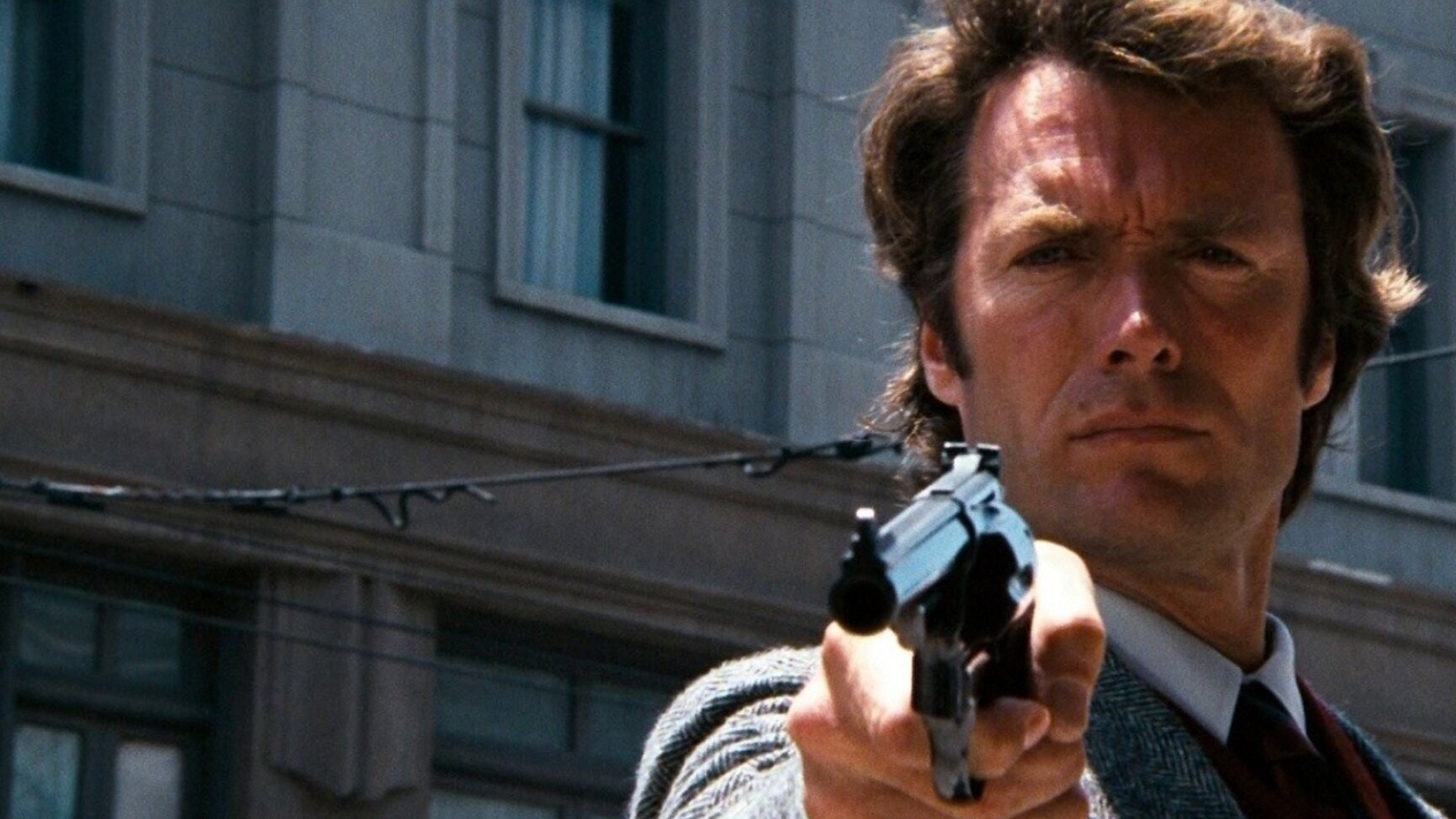 Clint Eastwood: Dirty Harry, An American Neo-Noir Action Thriller Film, Directed By Don Siegel, 1971. 1920x1080 Full HD Background.
