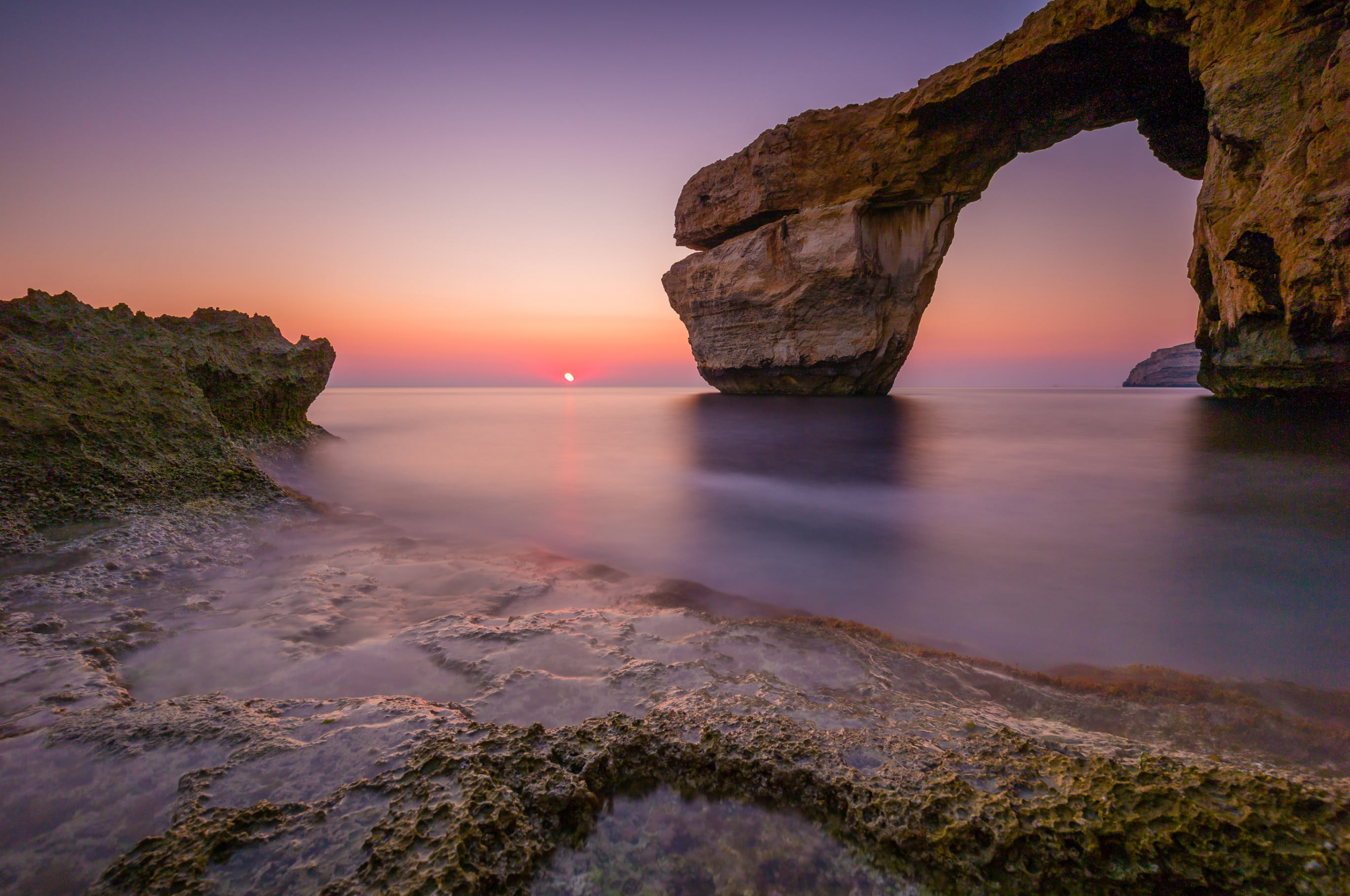 Gozo Island, Sea, Sunset, Malta, 2560x1700 HD Desktop