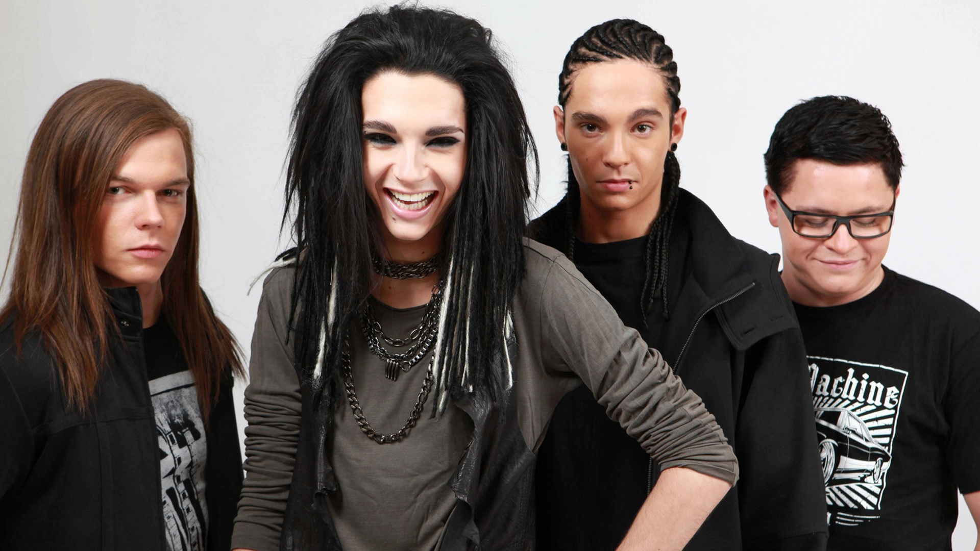 Tokio Hotel: The release of the second German-language album, Zimmer 483, 2007. 1920x1080 Full HD Wallpaper.