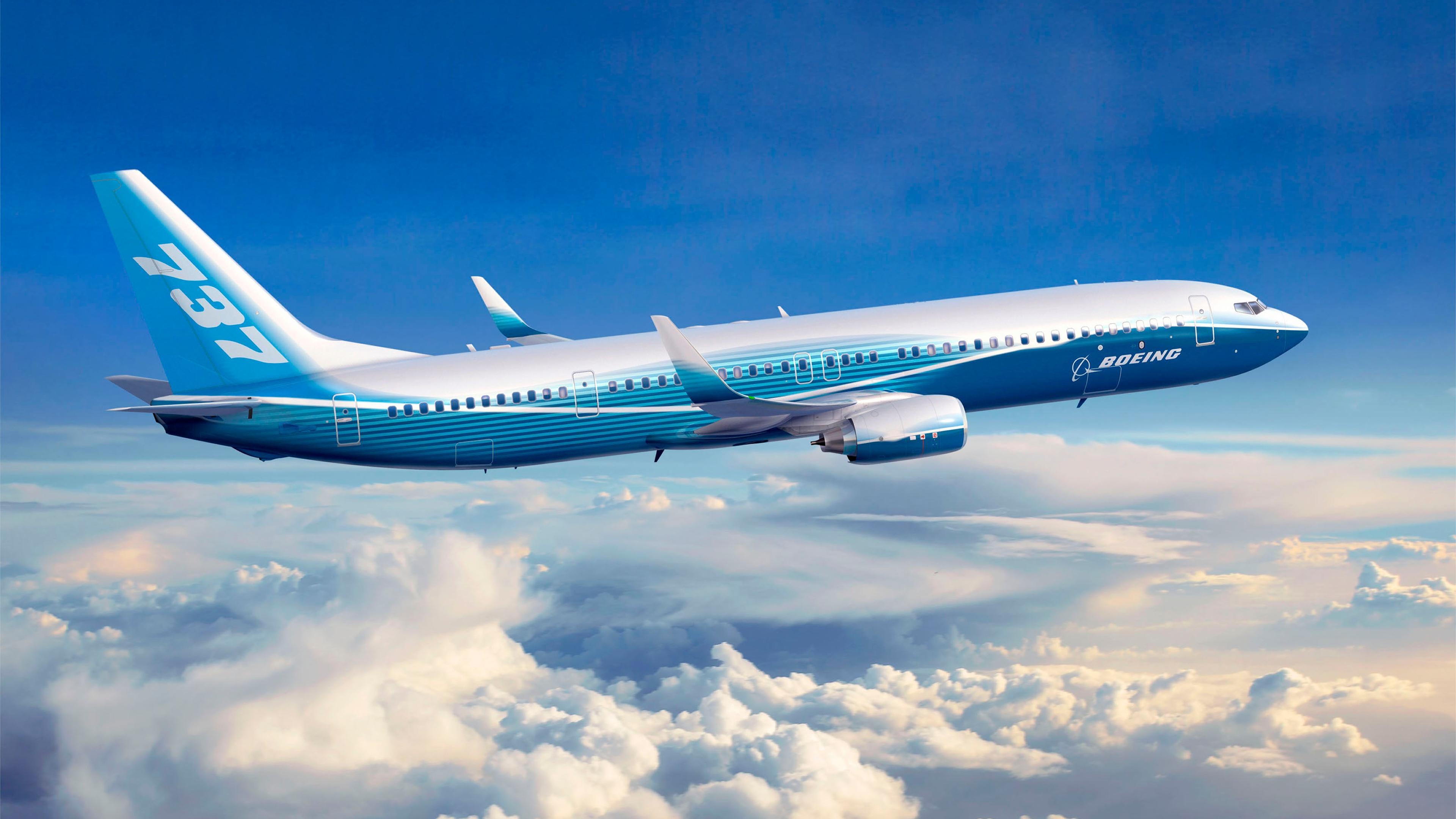 Boeing 737, top free backgrounds, 3840x2160 4K Desktop