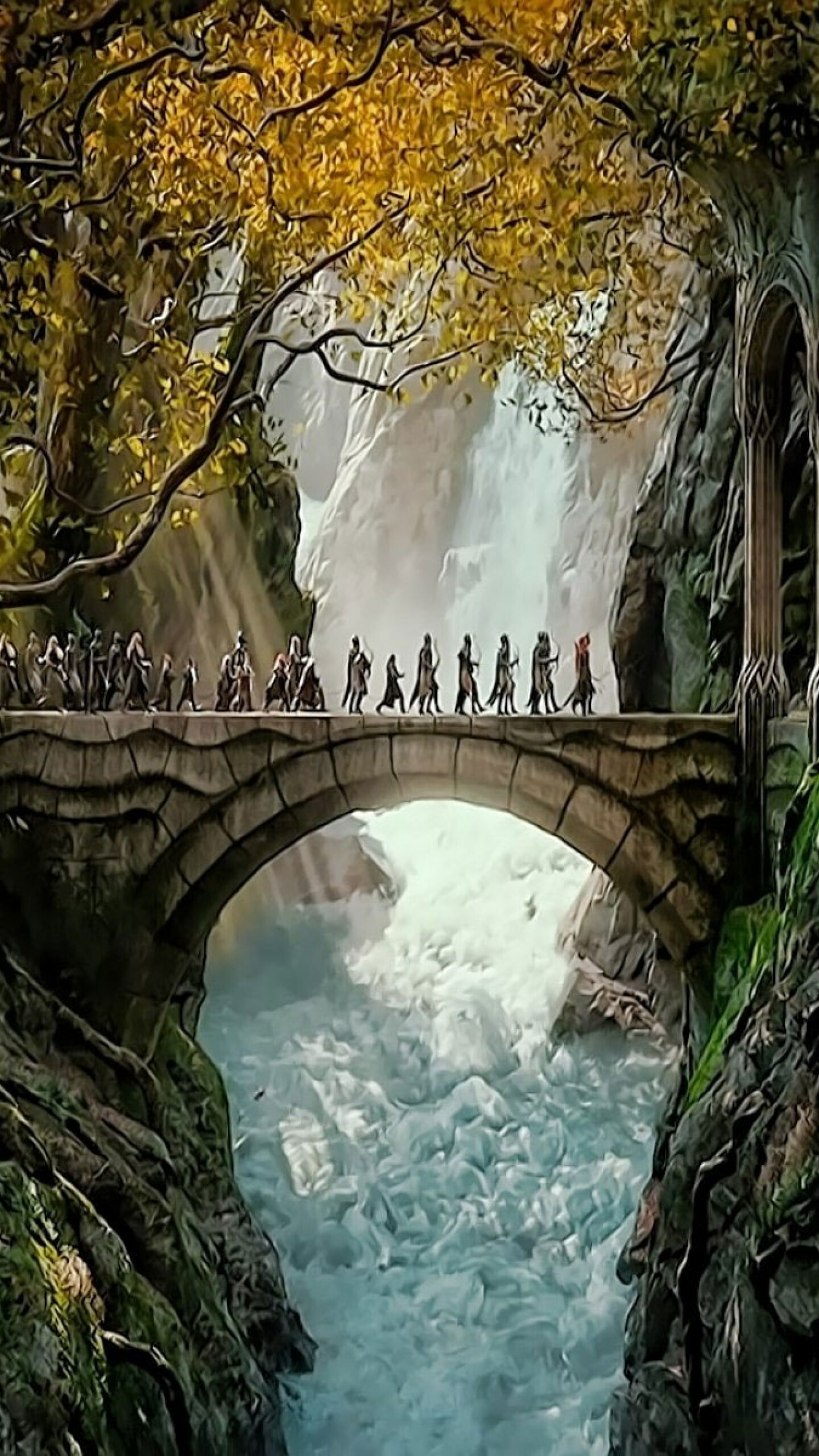 The Lord of the Rings: The Hobbit: The Desolation of Smaug, A 2013 epic high fantasy adventure film directed by Peter Jackson. 1440x2560 HD Background.