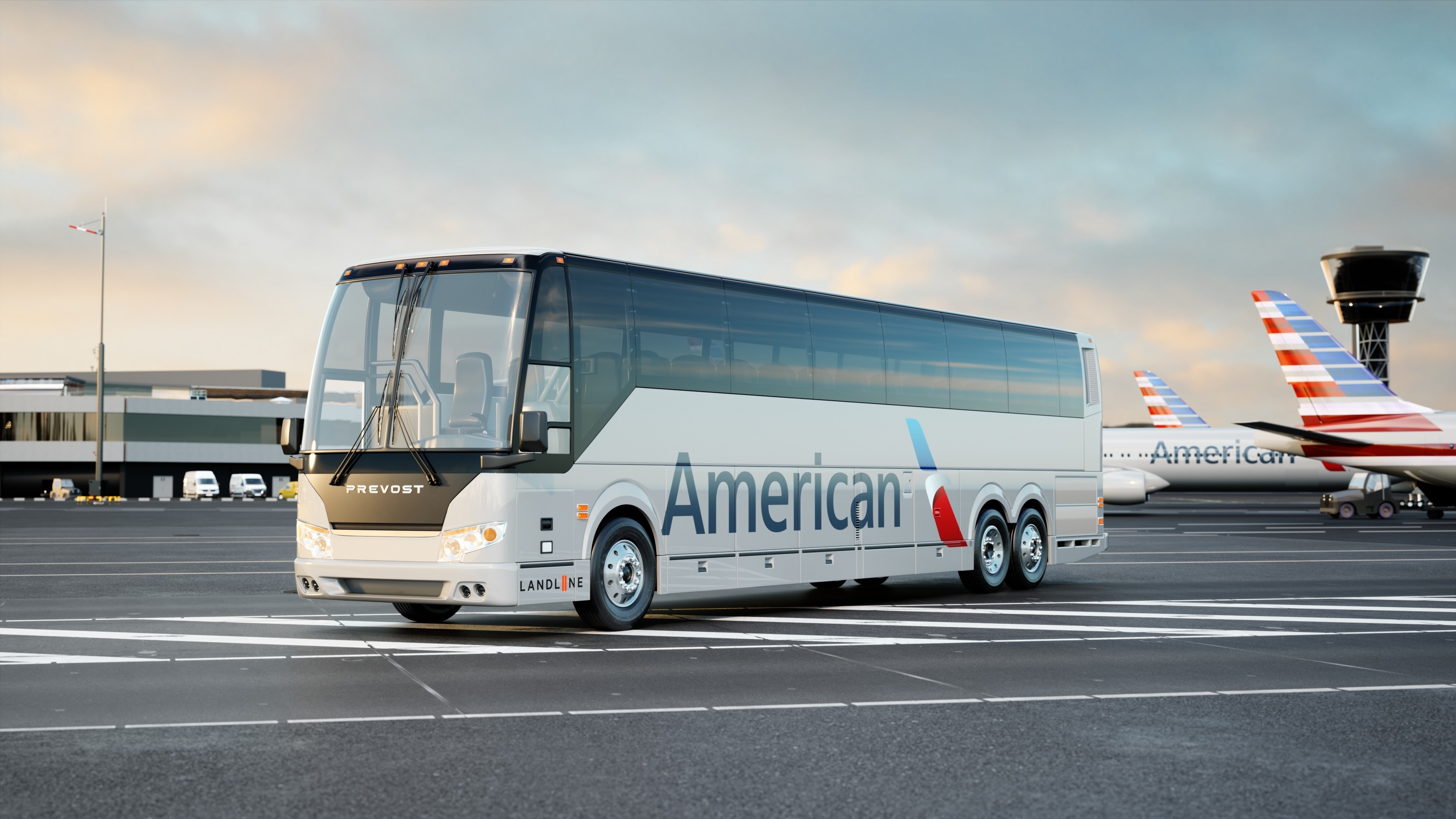 Bus, American Airlines, Bus Business, 3840x2160 4K Desktop