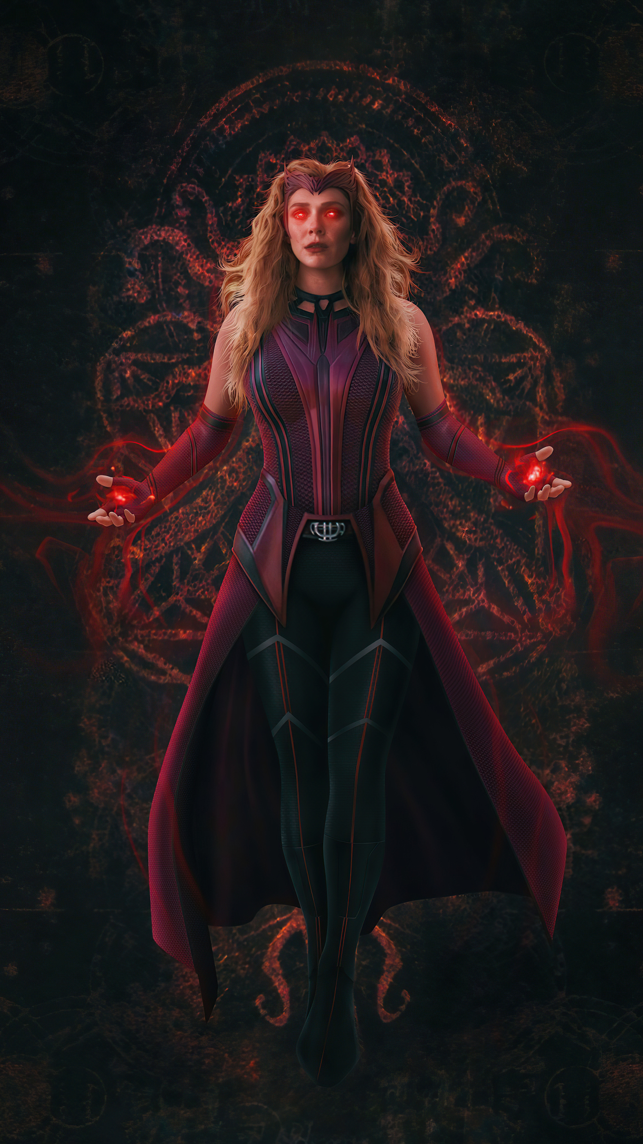 Scarlet Witch, WandaVision Scarlet Witch, Sony Xperia X wallpapers, 4K HD resolution, 2160x3840 4K Phone