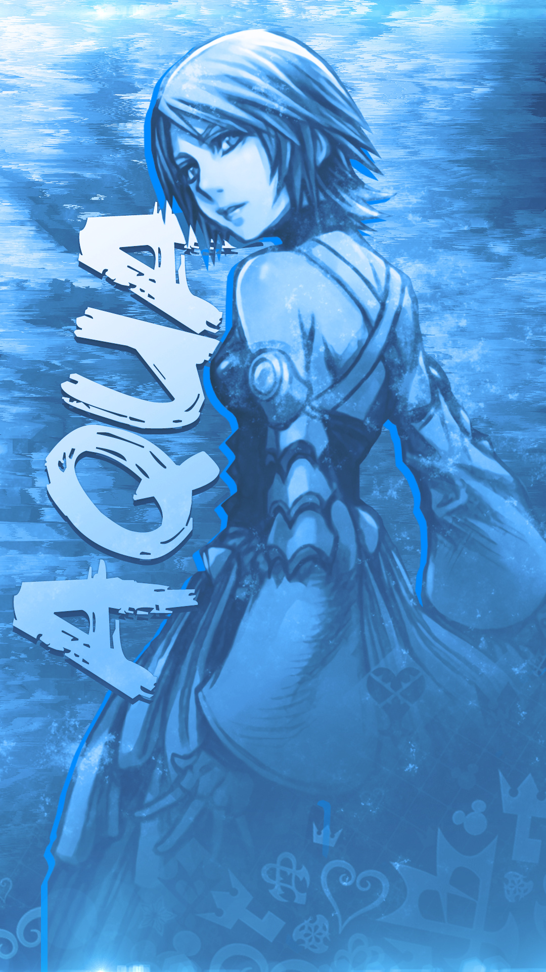 Aqua, Kingdom Hearts character, Christopher Simpson, 1080x1920 Full HD Phone