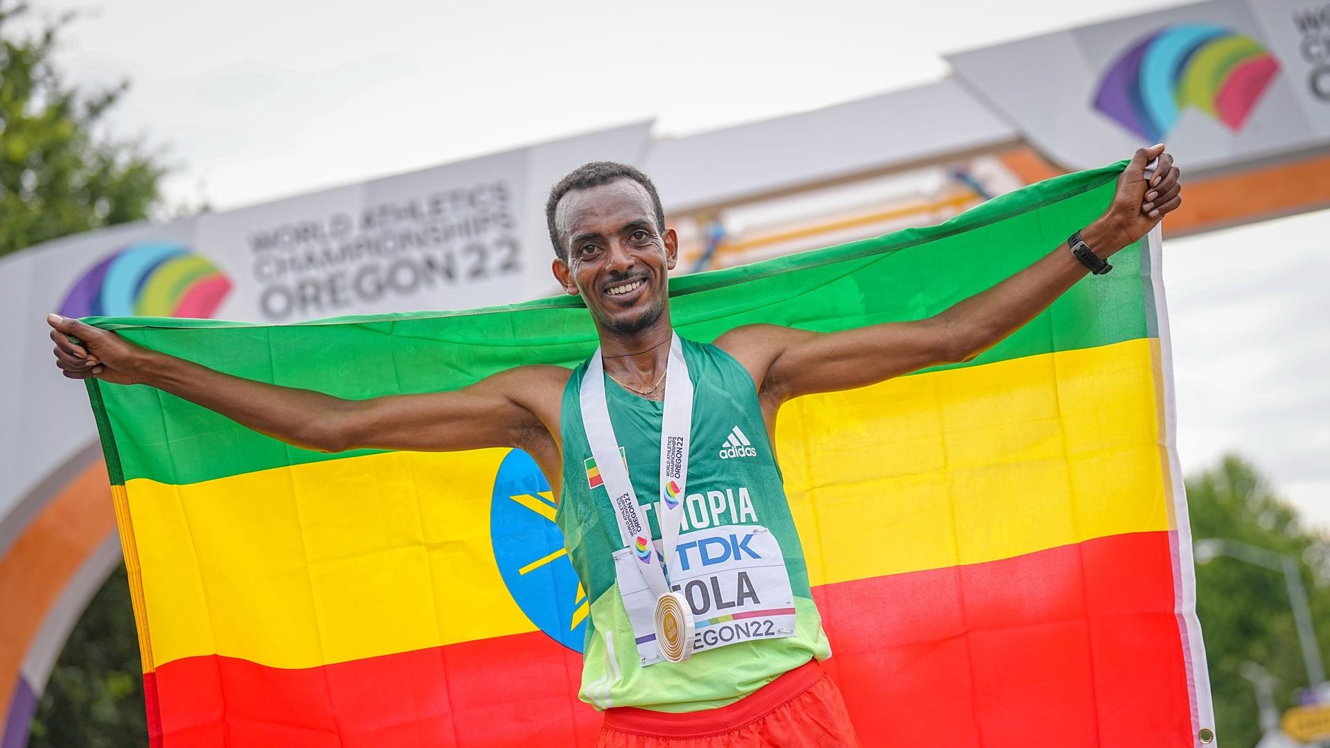 Tamirat Tola, Marathon, Ethiopian victory, 1920x1080 Full HD Desktop