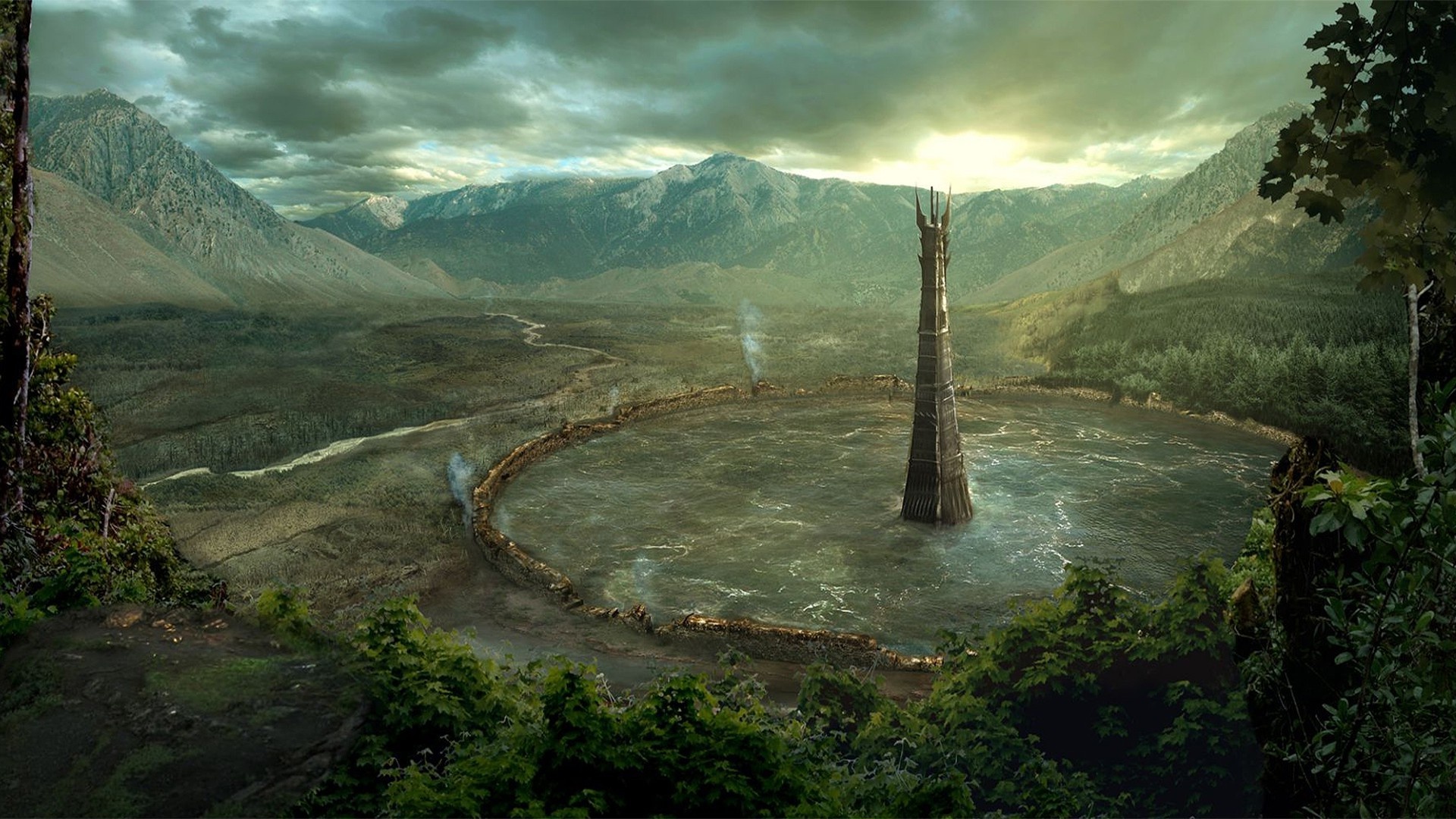 Fangorn landscape, Lord of the Rings, HD wallpaper, Ryan Tremblay, 1920x1080 Full HD Desktop