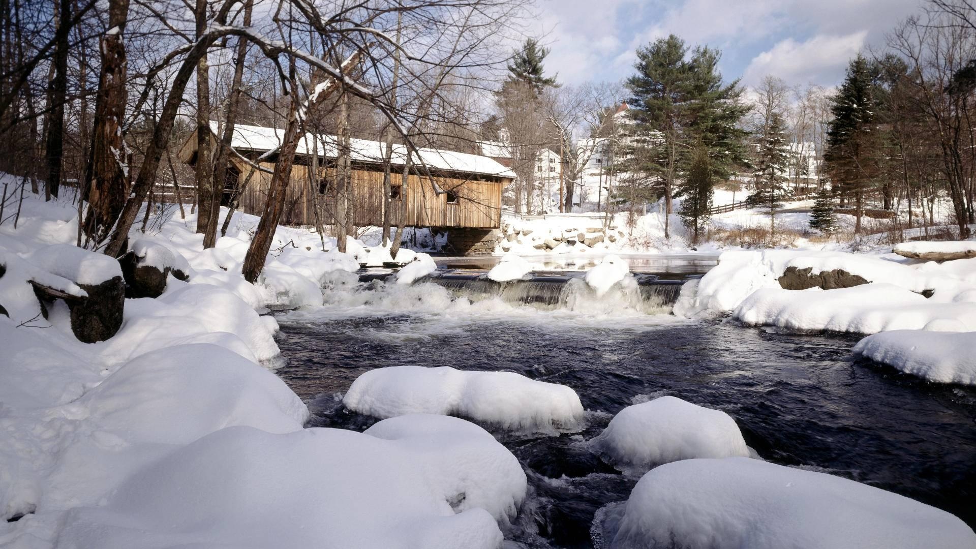 New Hampshire, Travels, Winter wonderland, Snowy landscapes, 1920x1080 Full HD Desktop