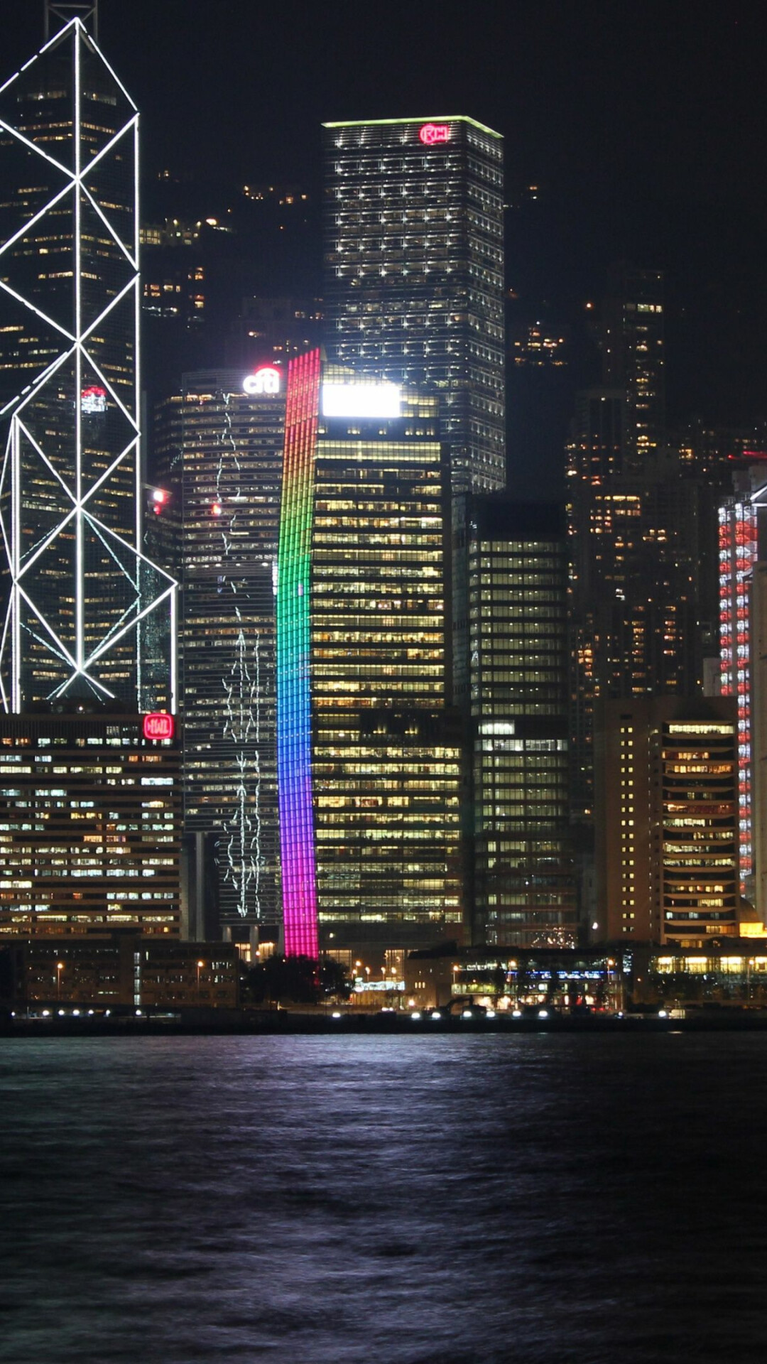 Hong Kong: The Bank of China Tower, Central. 1080x1920 Full HD Wallpaper.