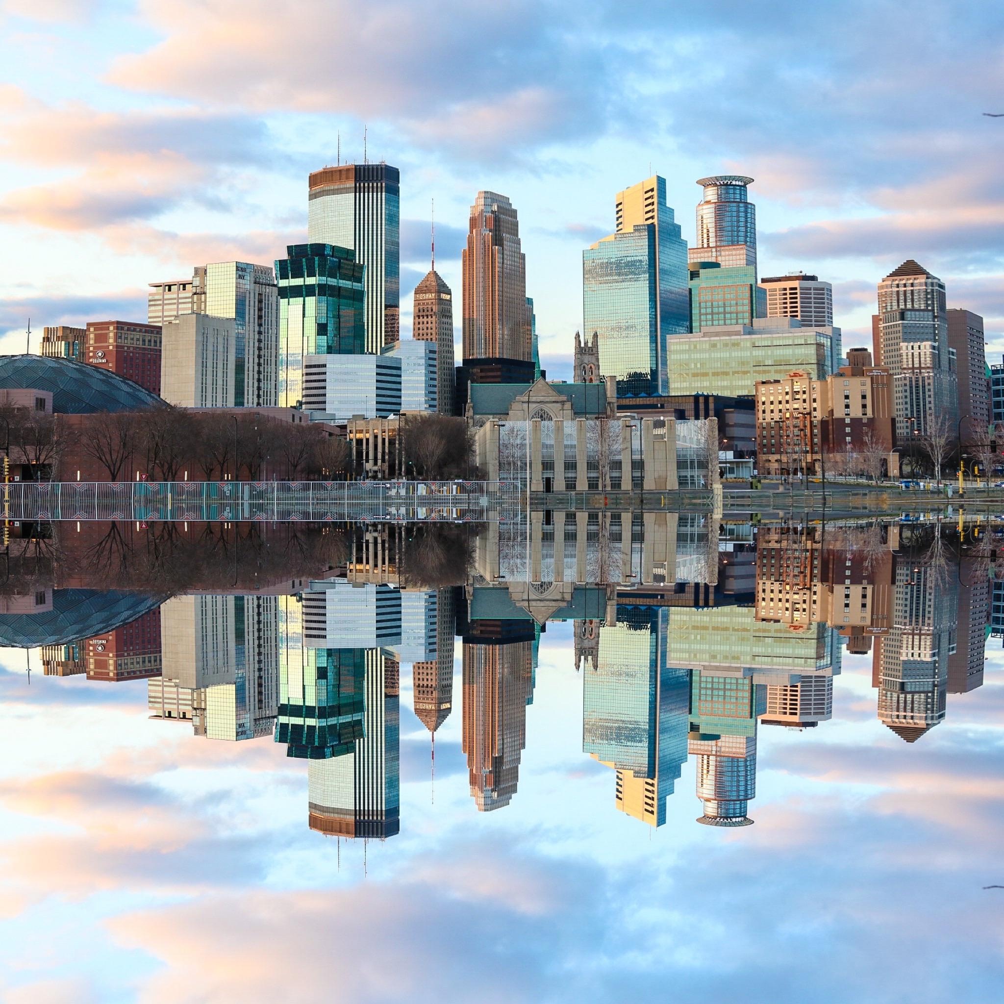 Minneapolis Skyline, Travels, Roddlysatisfying, 2050x2050 HD Phone