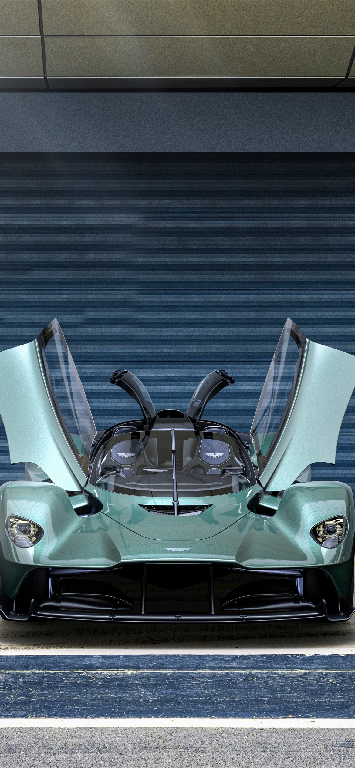 Aston Martin Valkyrie, Spider perfection, Unparalleled aerodynamics, Open-top exhilaration, 1170x2540 HD Phone