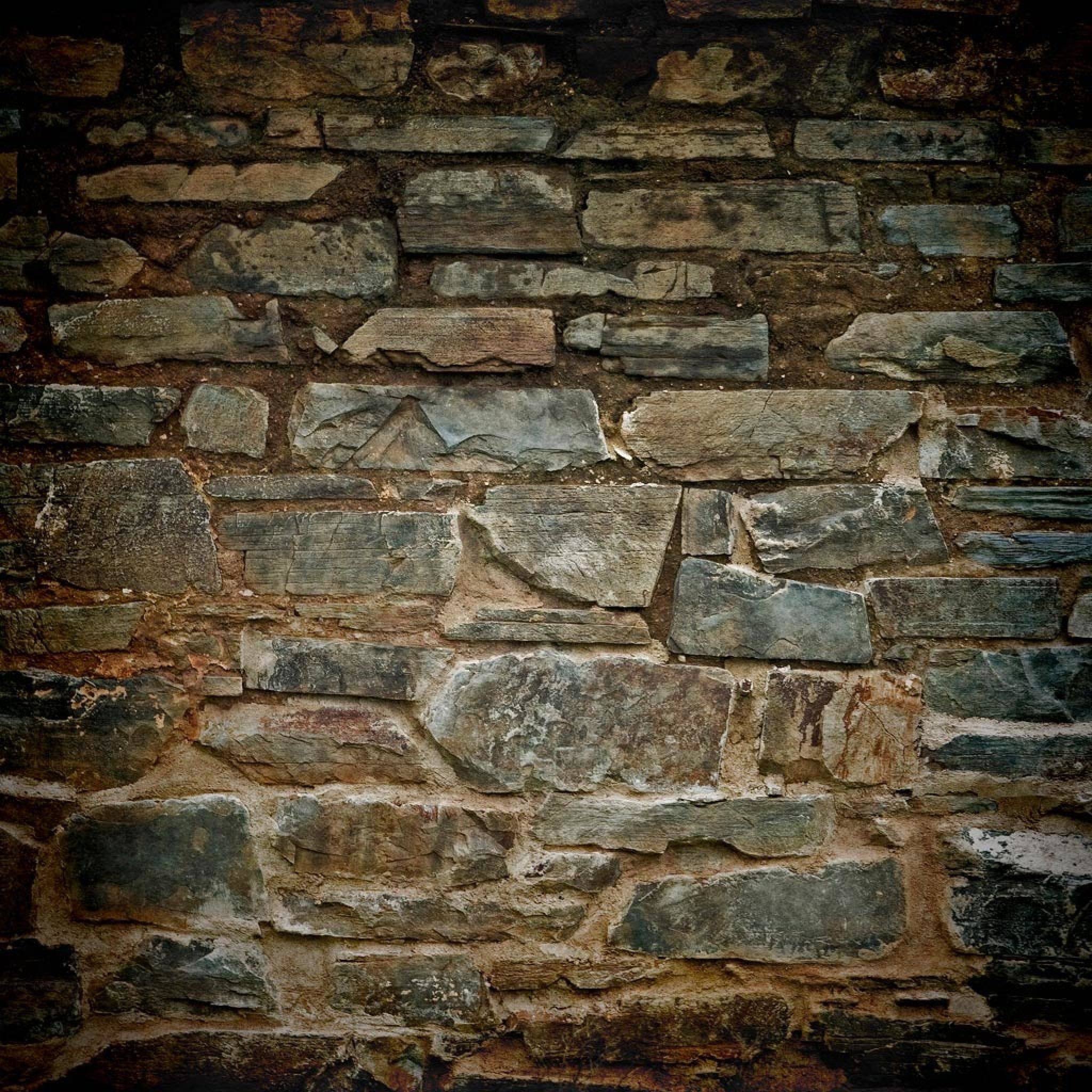 Stone Wall, Backgrounds, Top Free, Stone wall, 2050x2050 HD Phone
