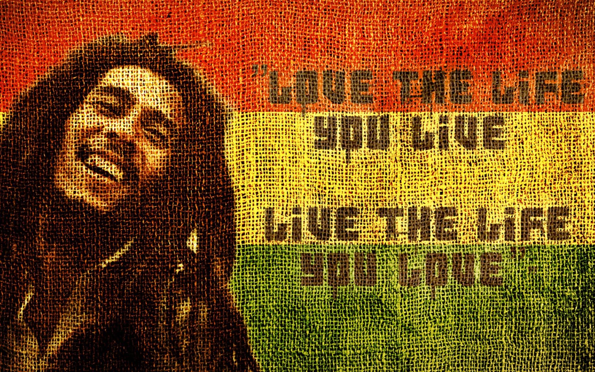 Bob Marley: Jamaican artist, Love The Life You Live. 1920x1200 HD Wallpaper.
