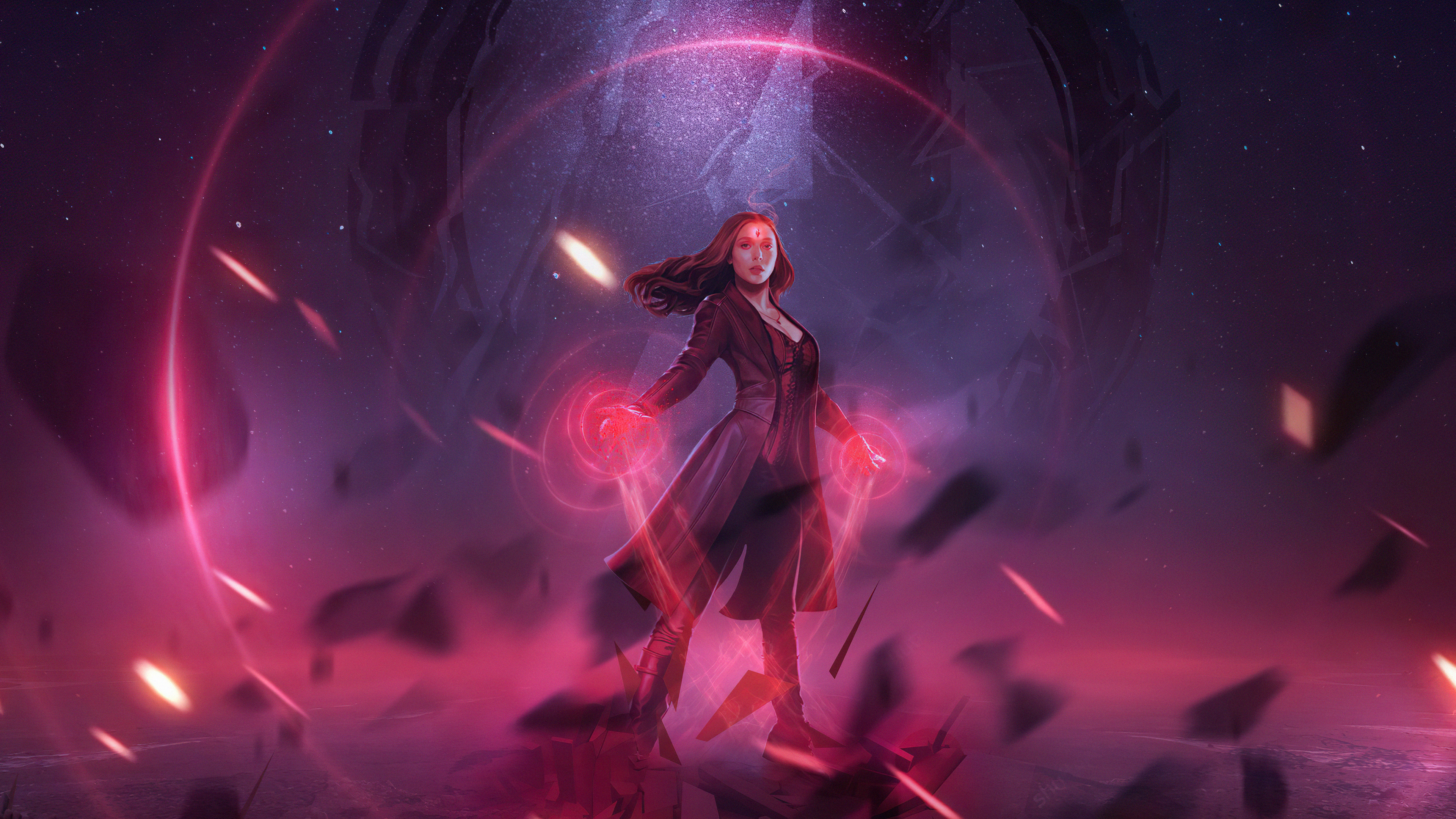 Scarlet Witch, Wandavision episode 5, Powerful Scarlet Witch, Wallpaper inspiration, 3840x2160 4K Desktop