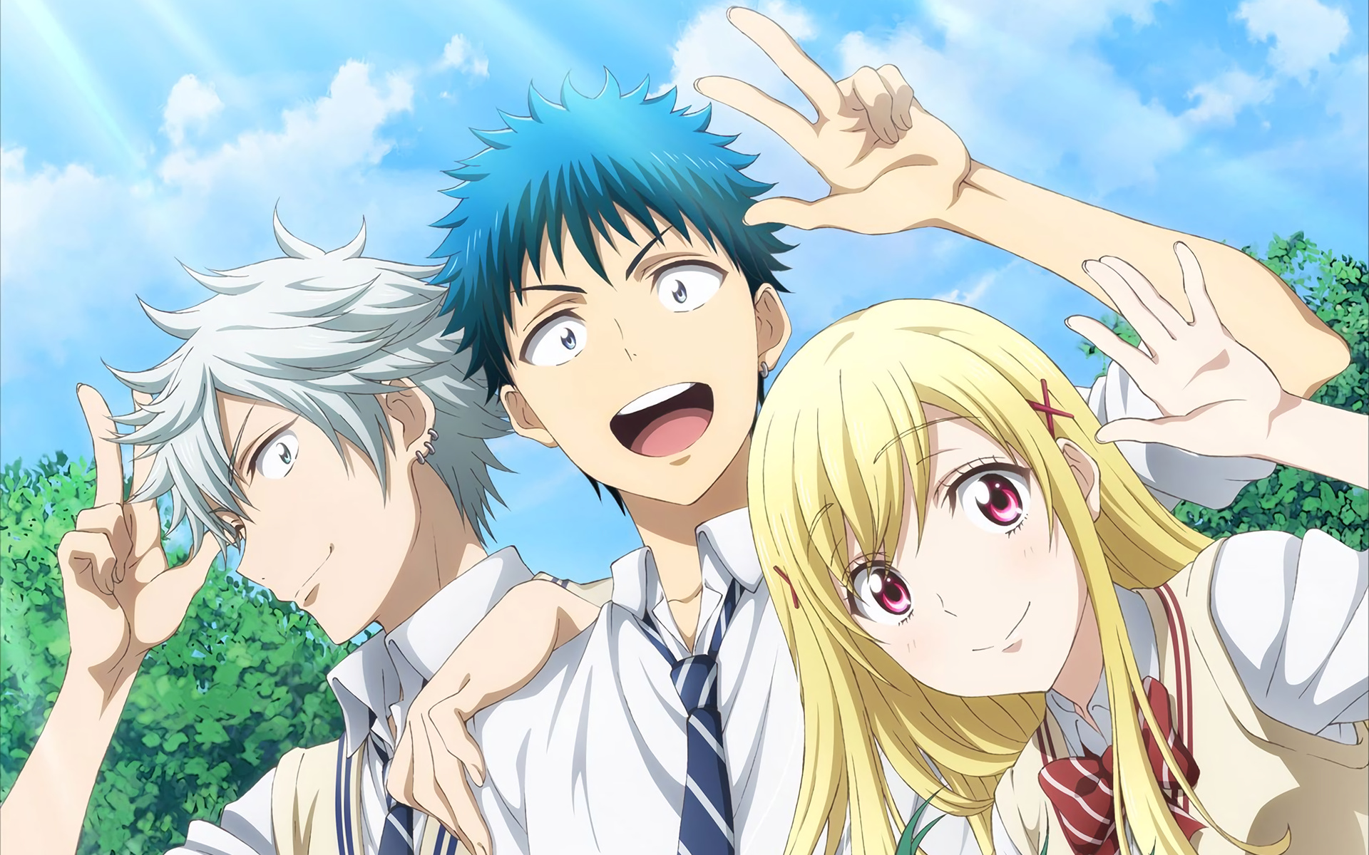 Yamada-kun and the Seven Witches Anime, Anime Characters, Magical School Life, 1920x1200 HD Desktop