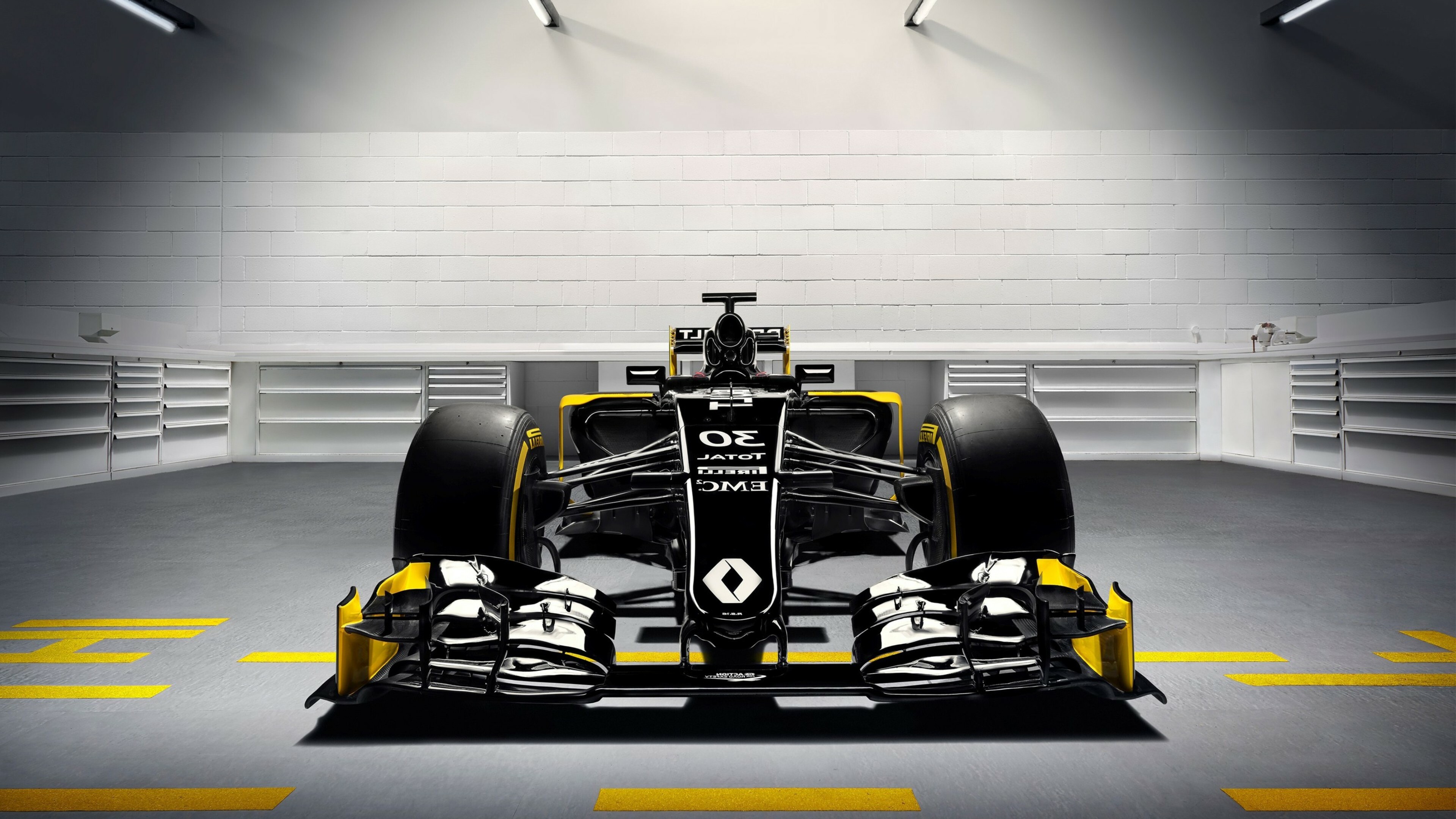 Renault: RS16 Formula 1 Car, A Formula One racing car designed by the Renault Sport Formula One Team. 3840x2160 4K Background.