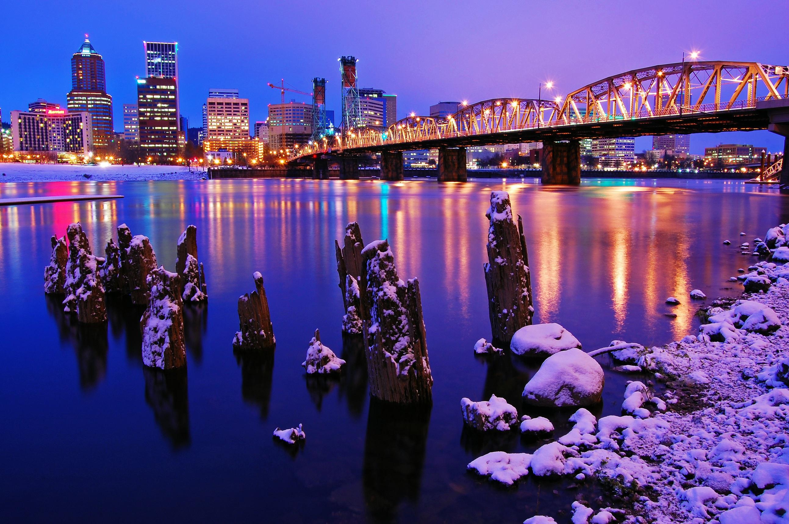 Portland, Travelling, Trip, Winter, 2590x1720 HD Desktop