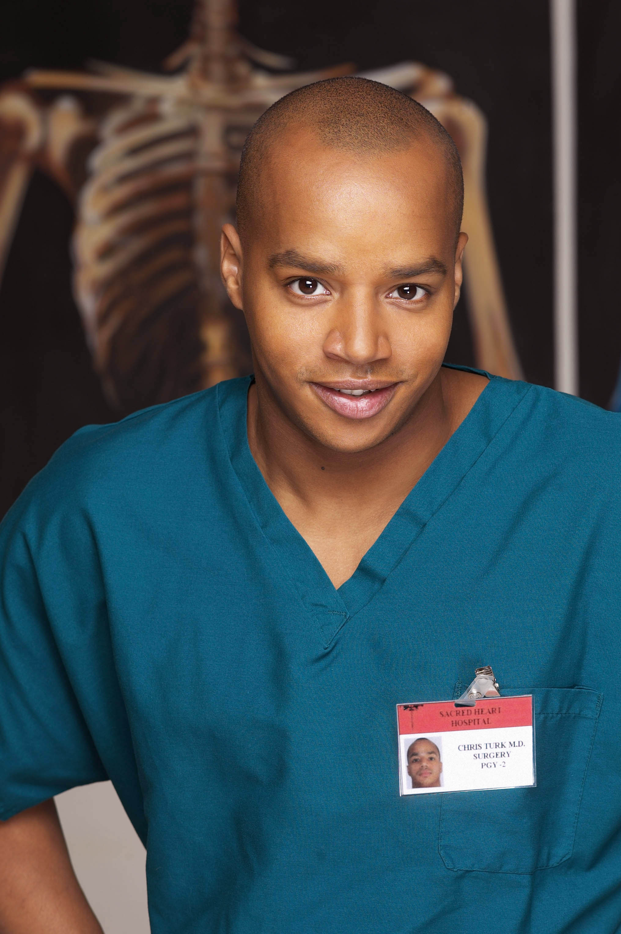 Donald Faison: Christopher Turk, A fictional character in the American comedy-drama Scrubs. 2040x3060 HD Background.