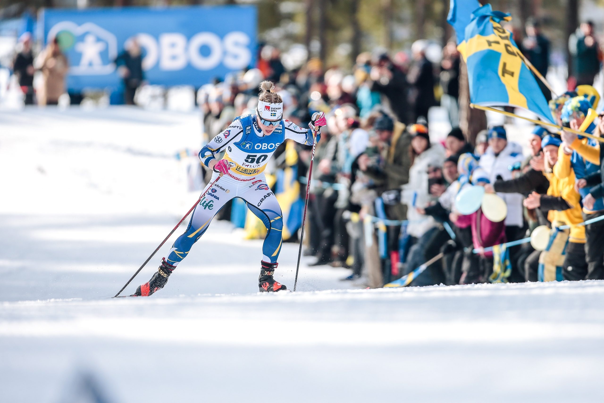 Jonna Sundling, Falun epic race, Diggins' achievement, Skiing champion, 2560x1710 HD Desktop