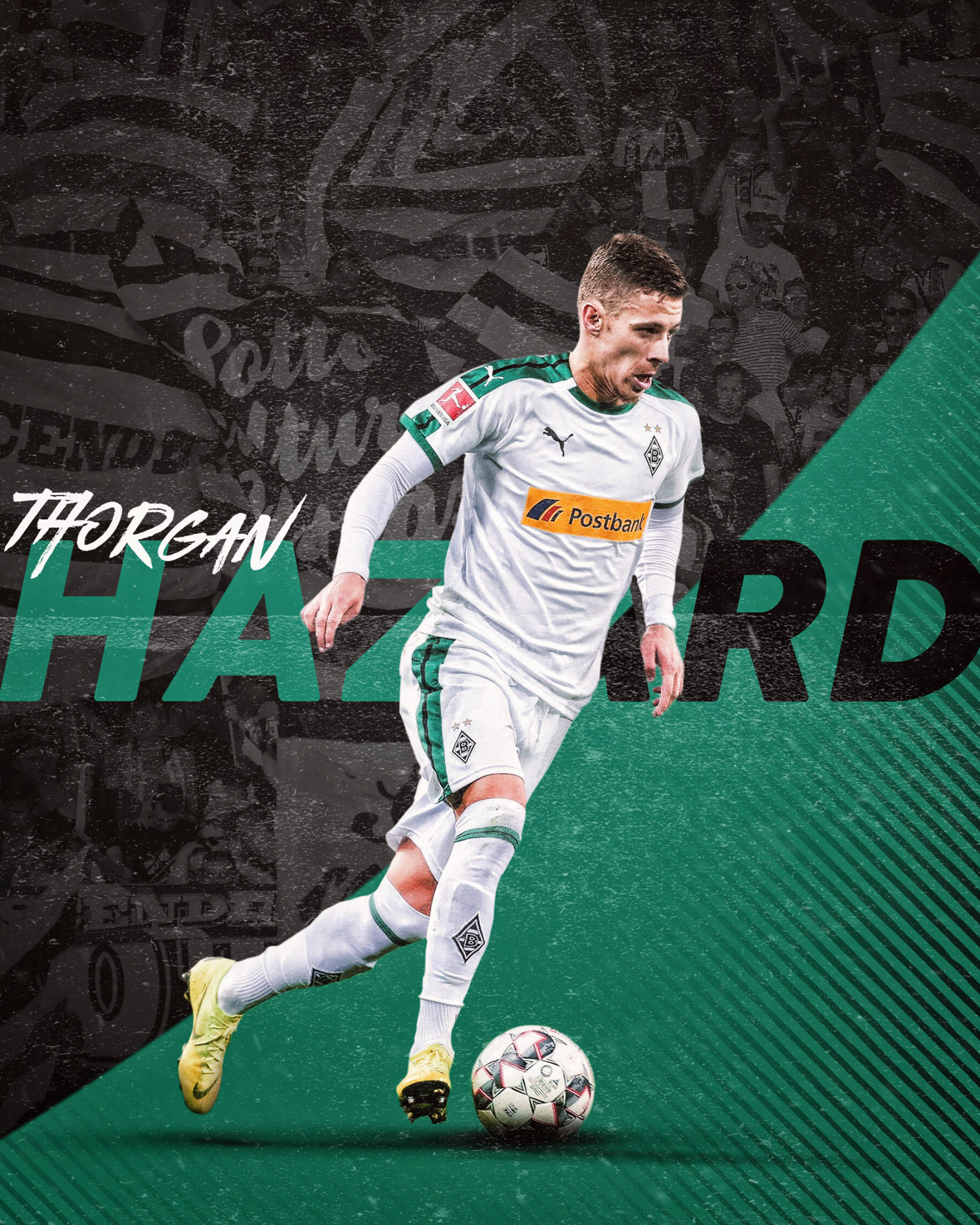 Germany Soccer Team: Thorgan Hazard, An attacking midfielder and winger for Bundesliga club Borussia Dortmund. 2000x2500 HD Wallpaper.