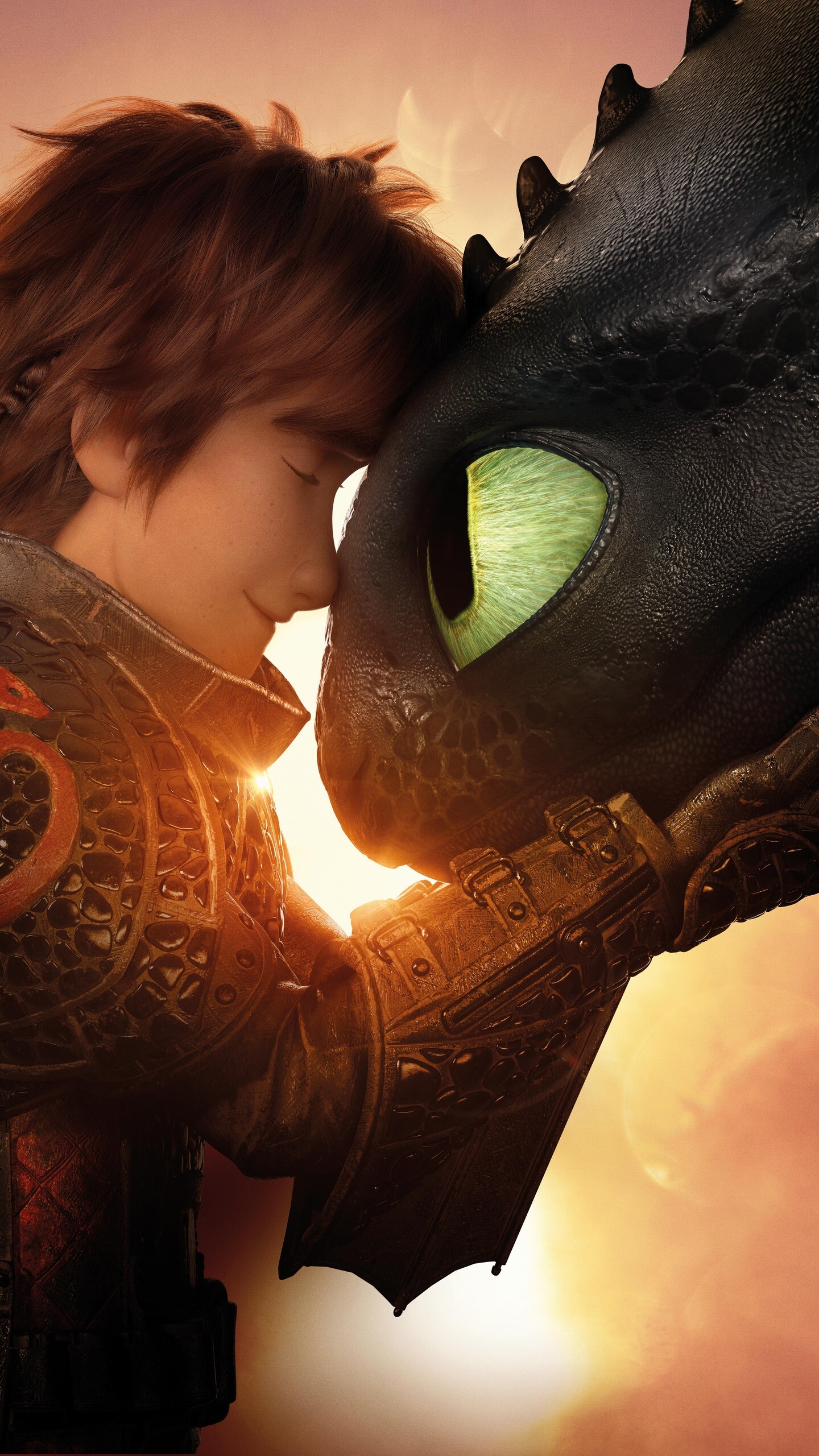 How to Train Your Dragon: HTTYD: The Hidden World, Nominated for Best Animated Feature at the 92nd Academy Awards. 1440x2560 HD Background.