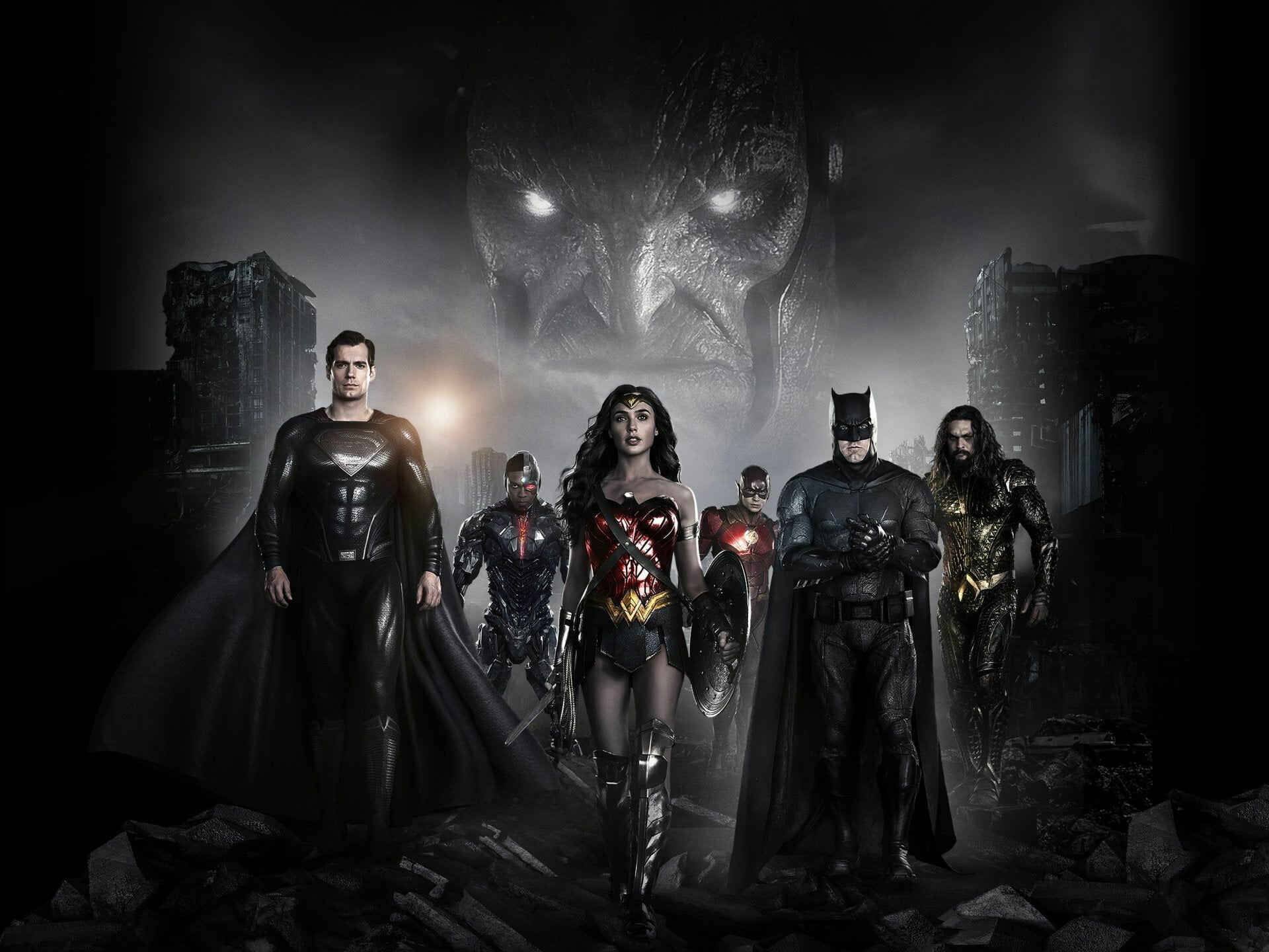 DC: Zack Snyders Justice League, Movies, Batman, Wonder Woman, Flash, Aquaman, Superman. 1920x1440 HD Background.