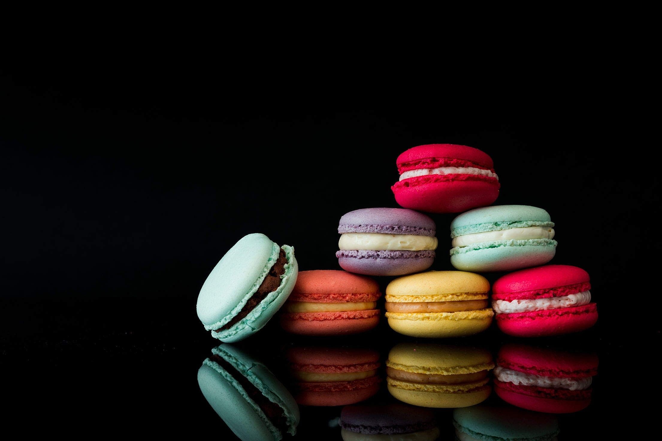 Macaron: The meringue-based confection, Colorful dessert. 2210x1480 HD Wallpaper.