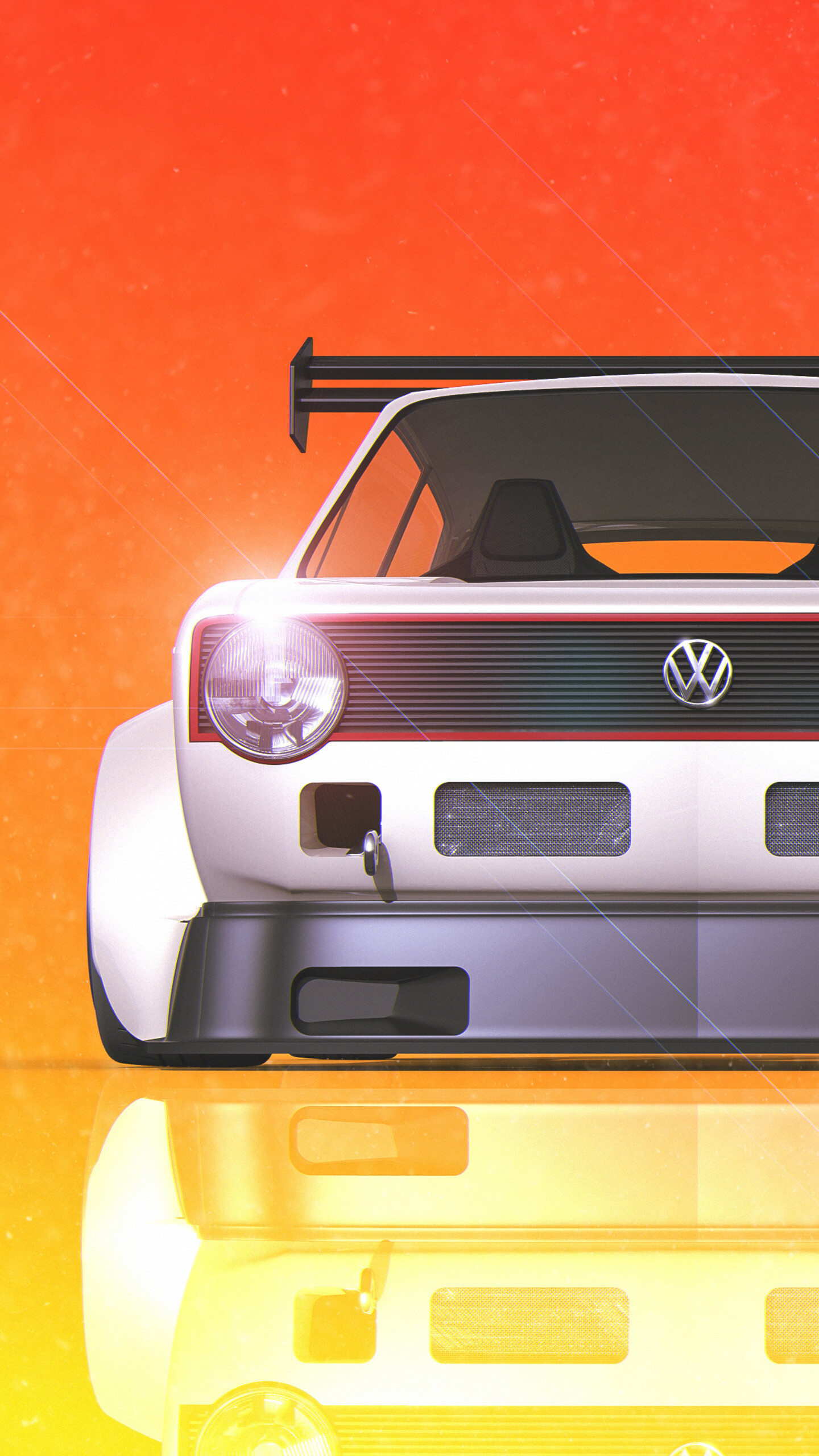 Volkswagen: An automobile manufacturer, VW Golf GTI. 1440x2560 HD Wallpaper.