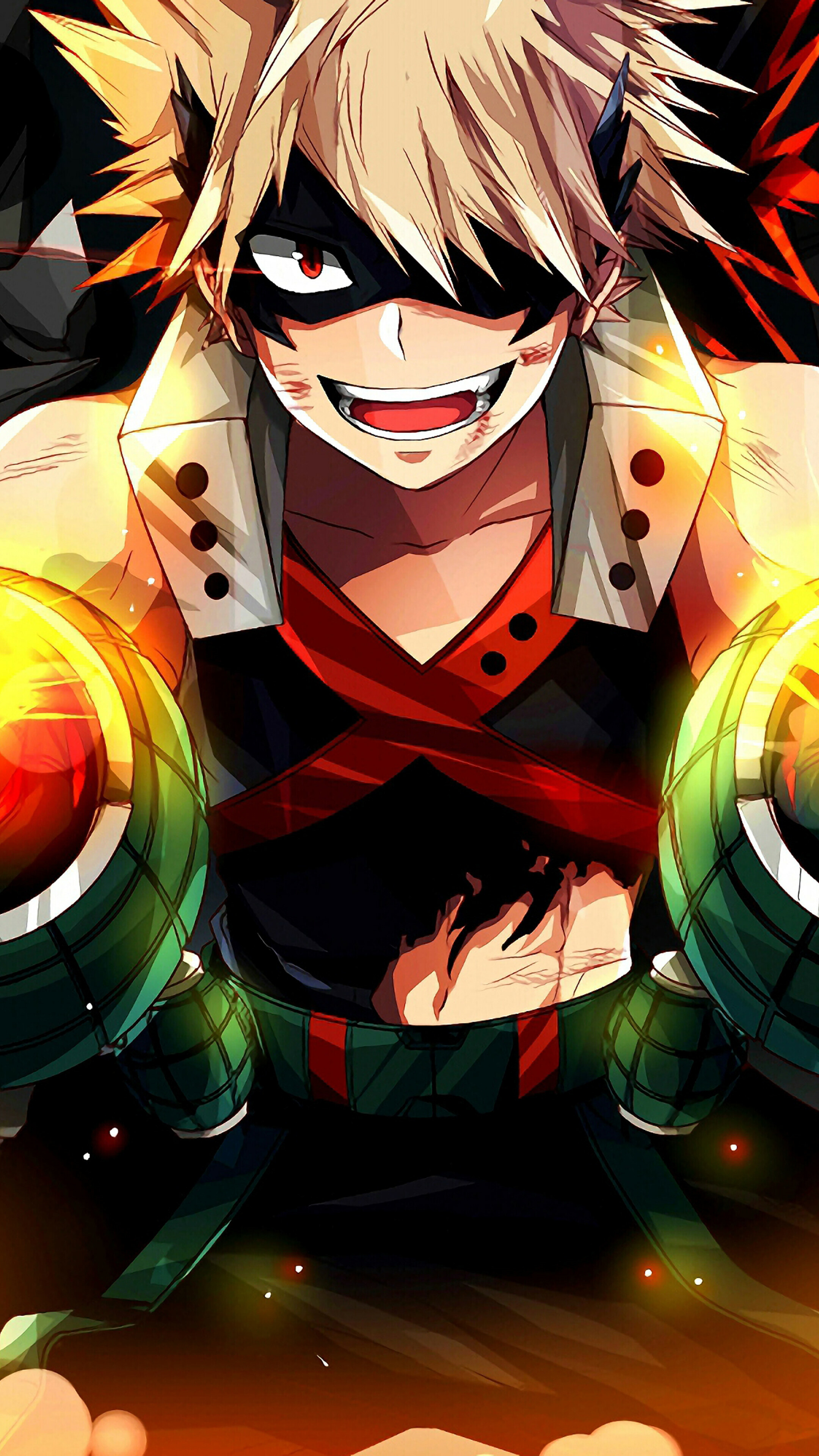 My Hero Academia: Bakugo, Great Explosion Murder God Dynamight. 2160x3840 4K Wallpaper.