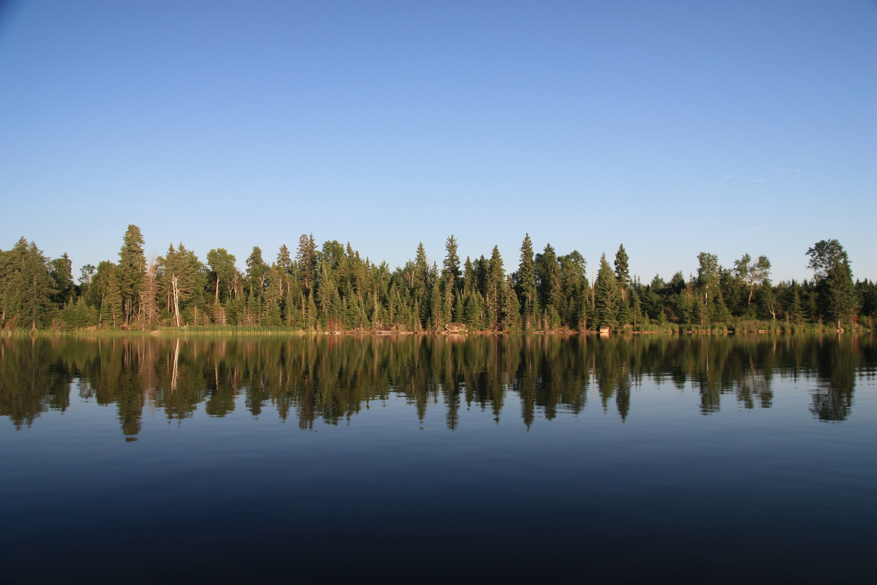 Winnipegosis Lake Canada, Pristine wilderness, Tranquil oasis, Reflective surface, 3000x2000 HD Desktop