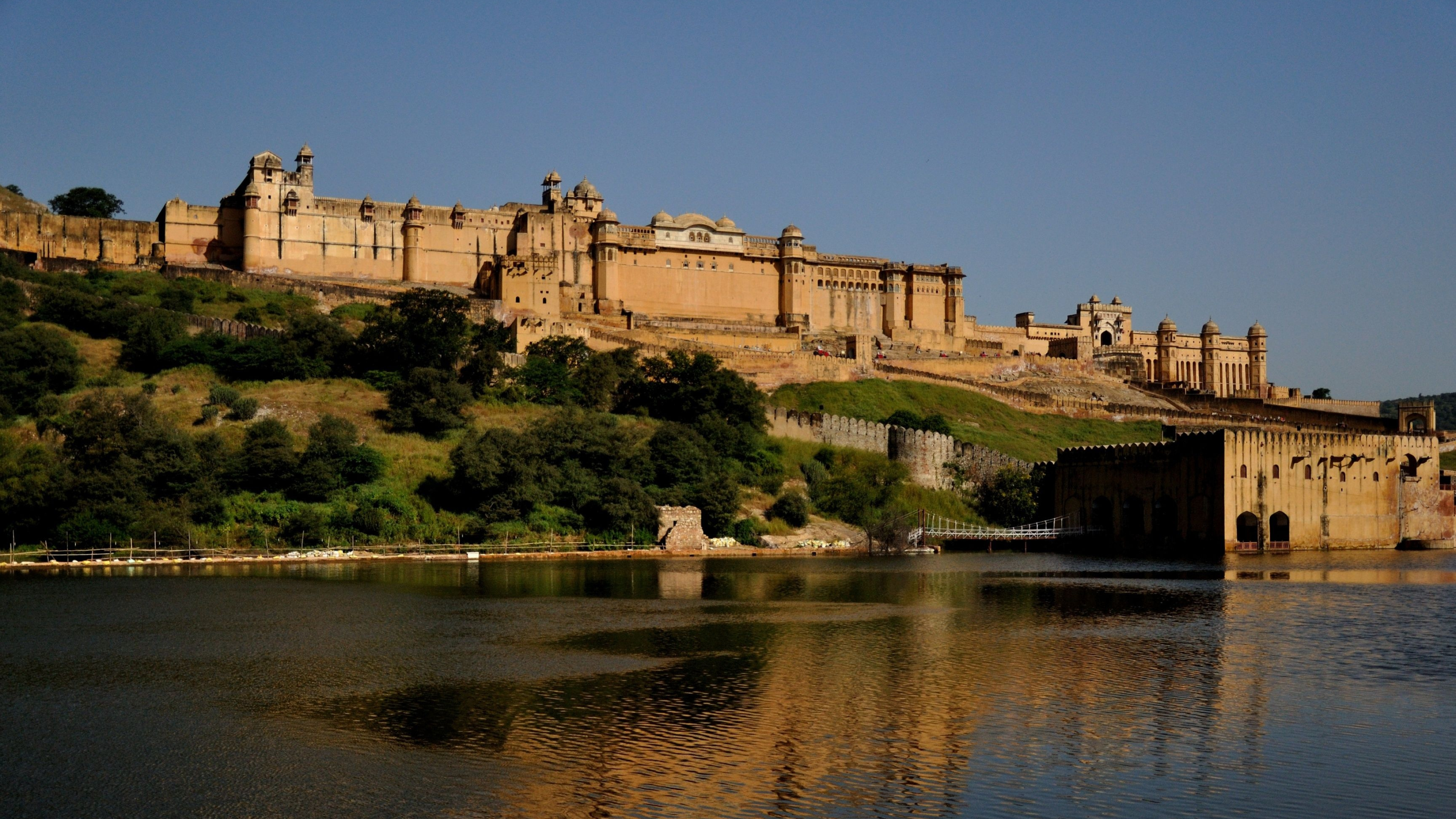 Jaipur, Indian Forts, Top Free Backgrounds, 3840x2160 4K Desktop