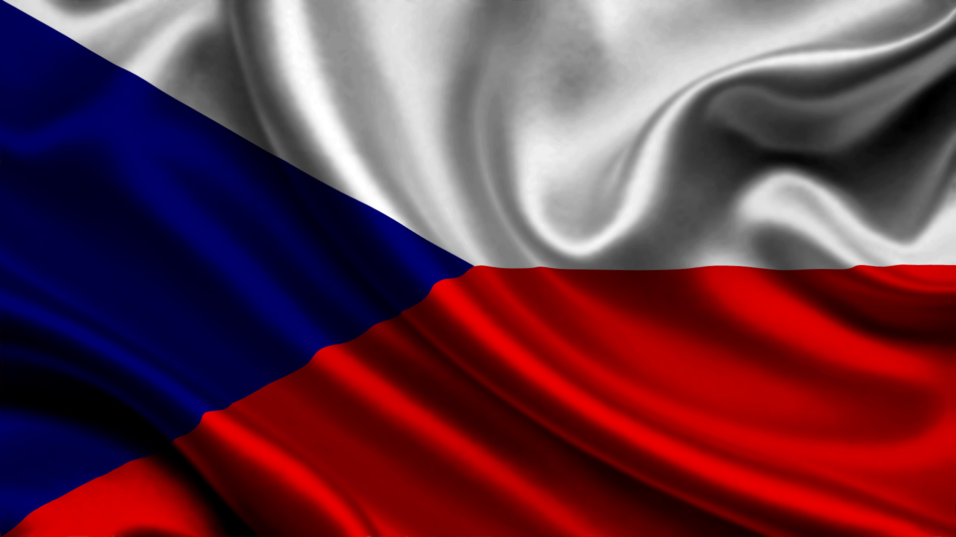 Czechia (Czech Republic): A republic in Central Europe, Tricolor. 1920x1080 Full HD Background.
