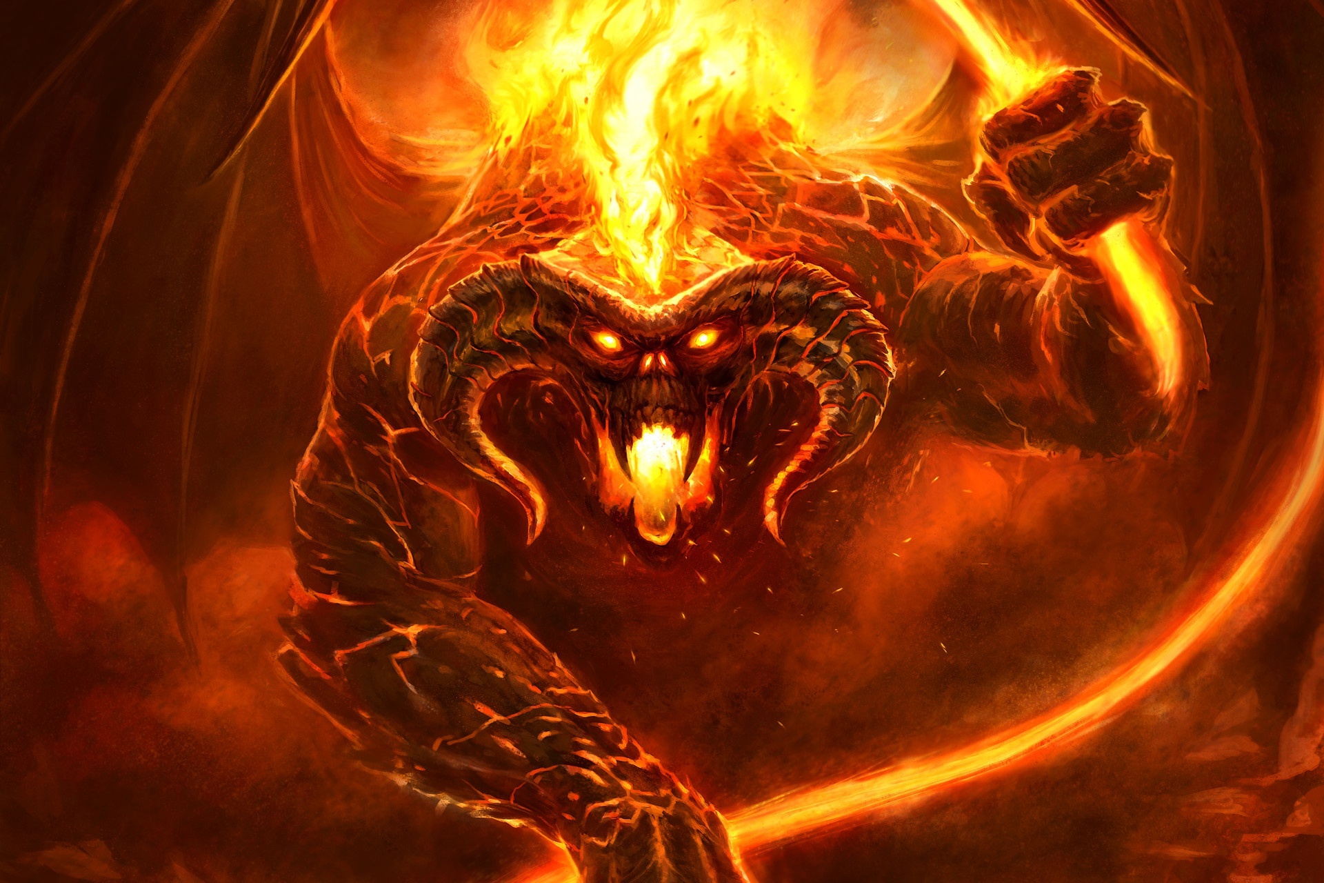 Balrog, Lord of the Rings, Breathtaking visuals, Epic wallpapers, 1920x1280 HD Desktop