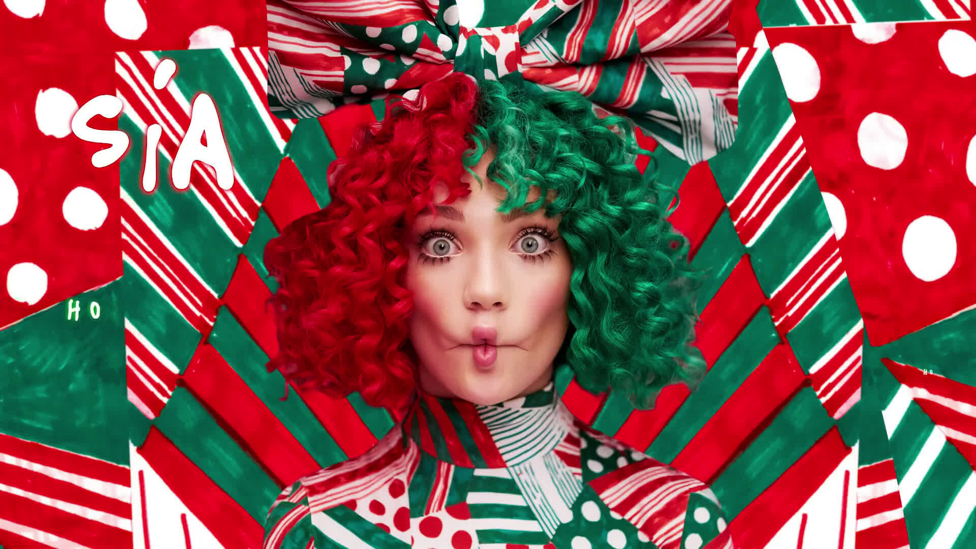 Sia: "Ho Ho Ho", 1000 Forms of Fear, debuted at No. 1 in the U.S. Billboard 200. 1920x1080 Full HD Background.