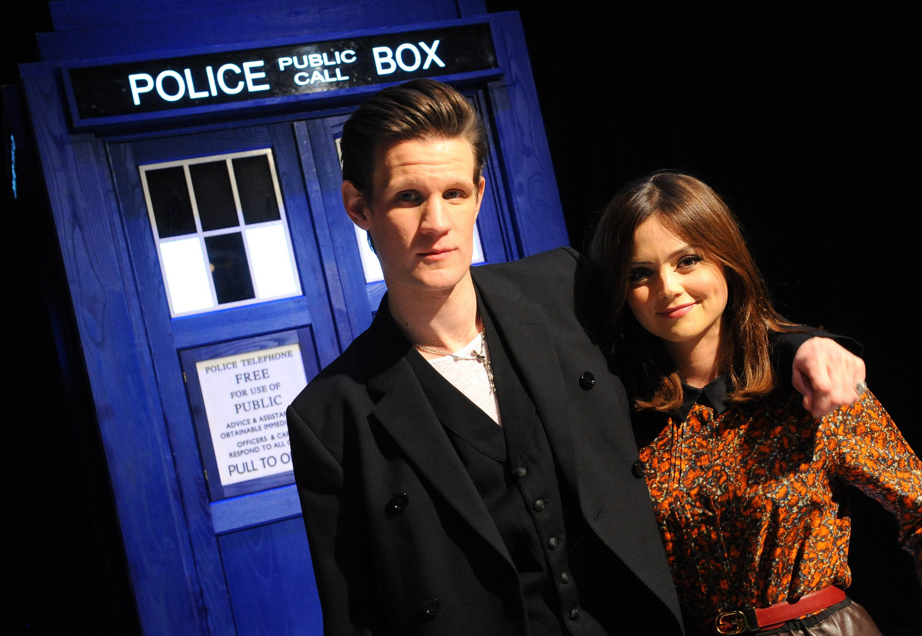 Jenna Coleman, Doctor Who shoot, Matt Smith team-up, Exclusive magazine, 3000x2070 HD Desktop