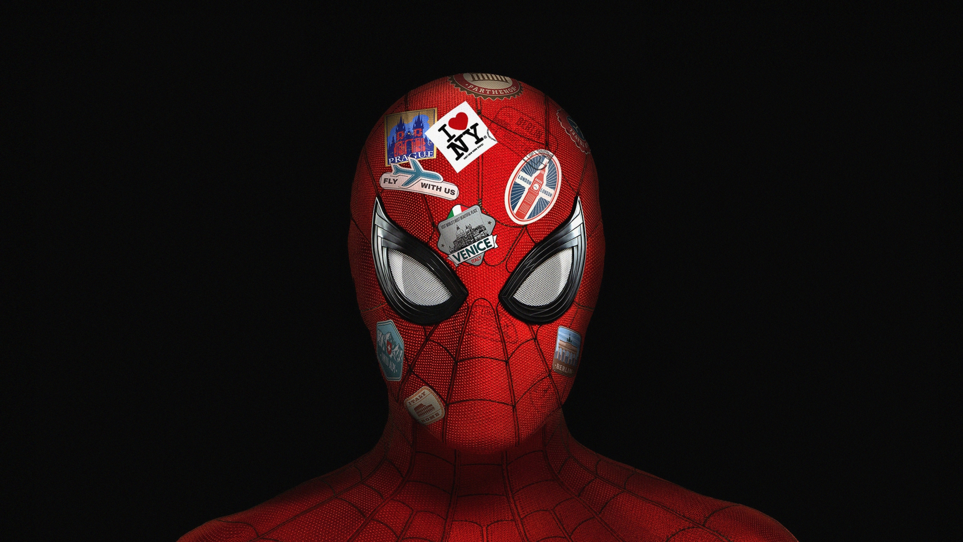 Spider-Man: Far from Home, High-definition cover, Stunning poster, Epic wallpaper, 3840x2160 4K Desktop