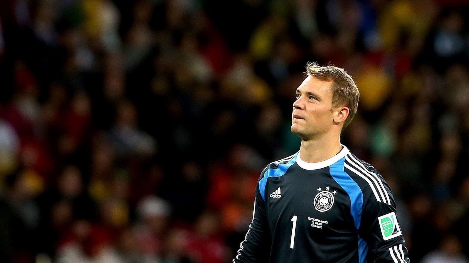 Germany Soccer Team: Manuel Neuer, The best goalkeeper of the decade from 2011 to 2020 by IFFHS, Bayern Munich captain. 1920x1080 Full HD Background.