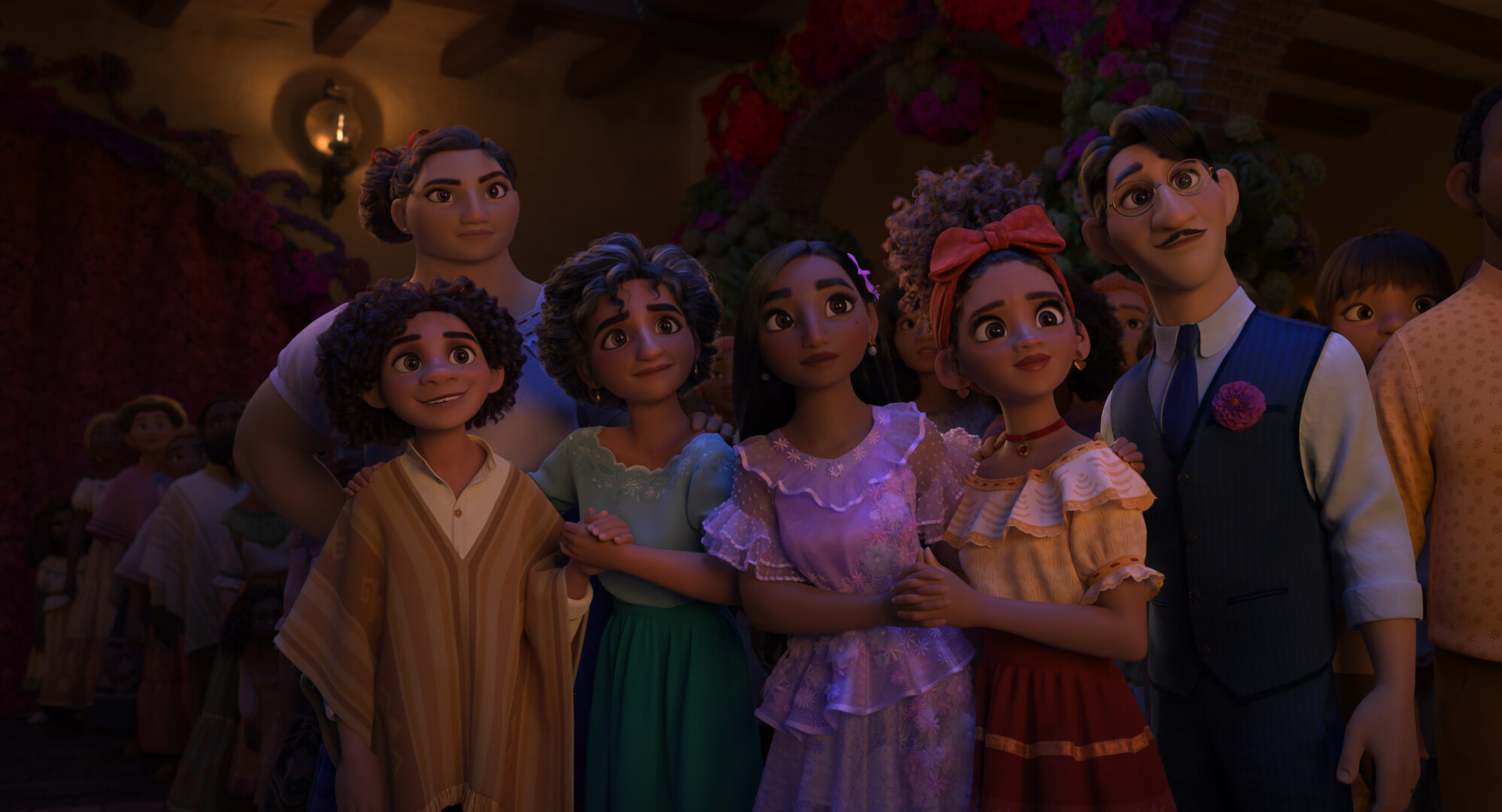 Encanto: Julieta and Agustin, Parents to three daughters: Isabela, Luisa, and Mirabel. 2000x1080 HD Wallpaper.