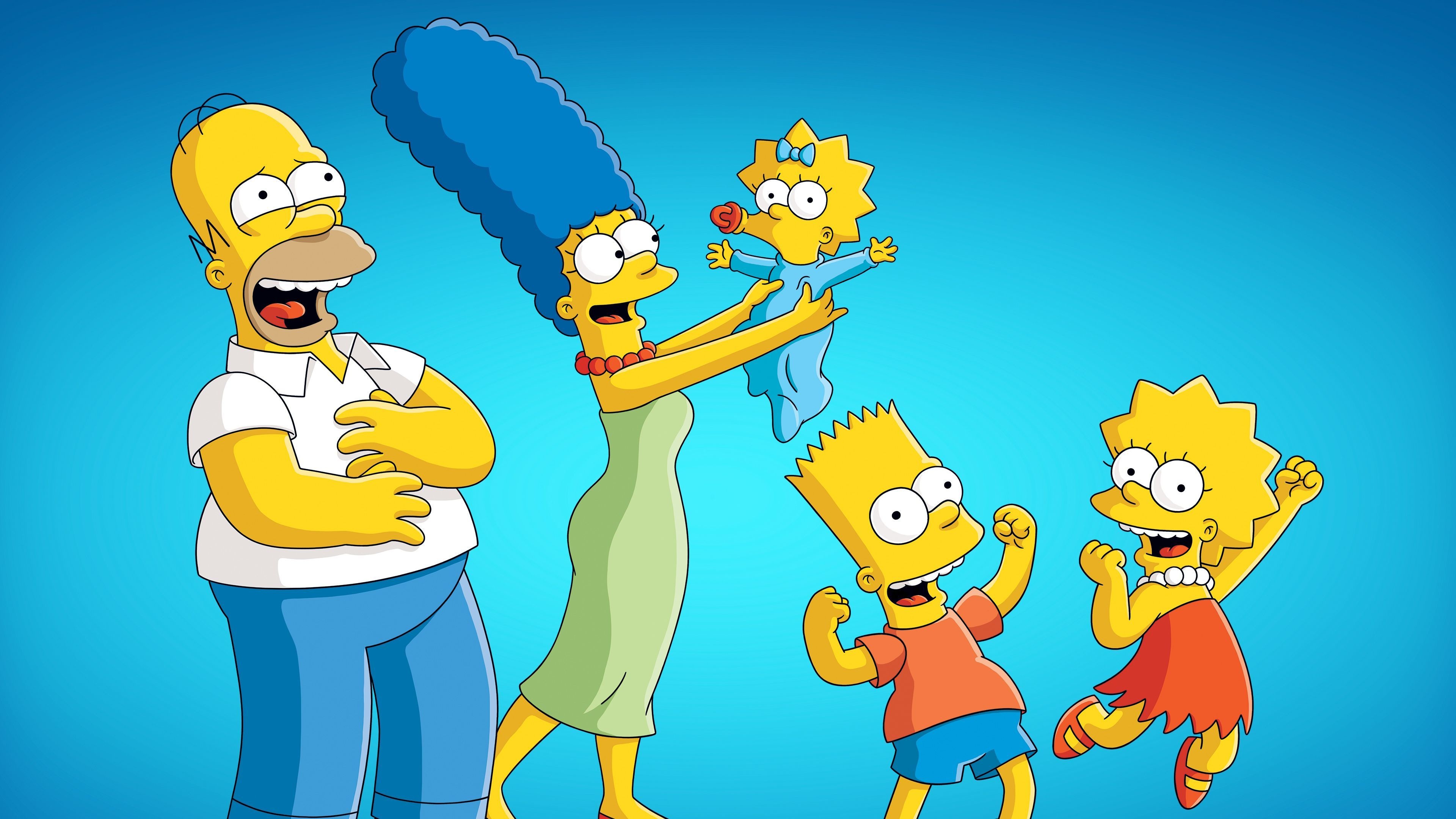 Homer Simpson, Animation, Wallpapers, The Simpsons, 3840x2160 HD Desktop