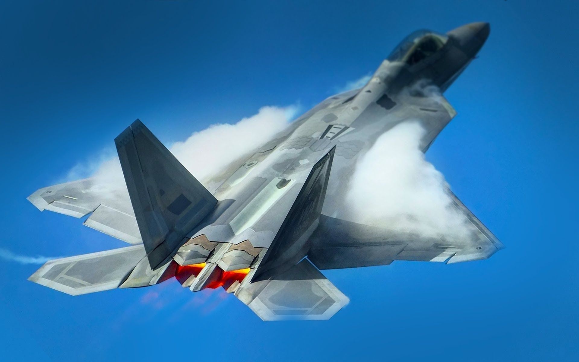 F-22 Raptor, Thrust vectoring, Supersonic speed, Fighter jet mastery, 1920x1200 HD Desktop
